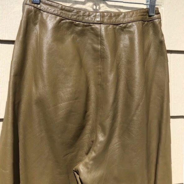 Vintage VINTAGE Fenn Wright Manson Leather Harem Pant Capri Pants XS 70s 24.5” Waist Leather Pleated Pockets Lace-up Zipper 100% Front Pockets Mens Womens? Size 26" / US 2 / IT 38 - 4 Thumbnail