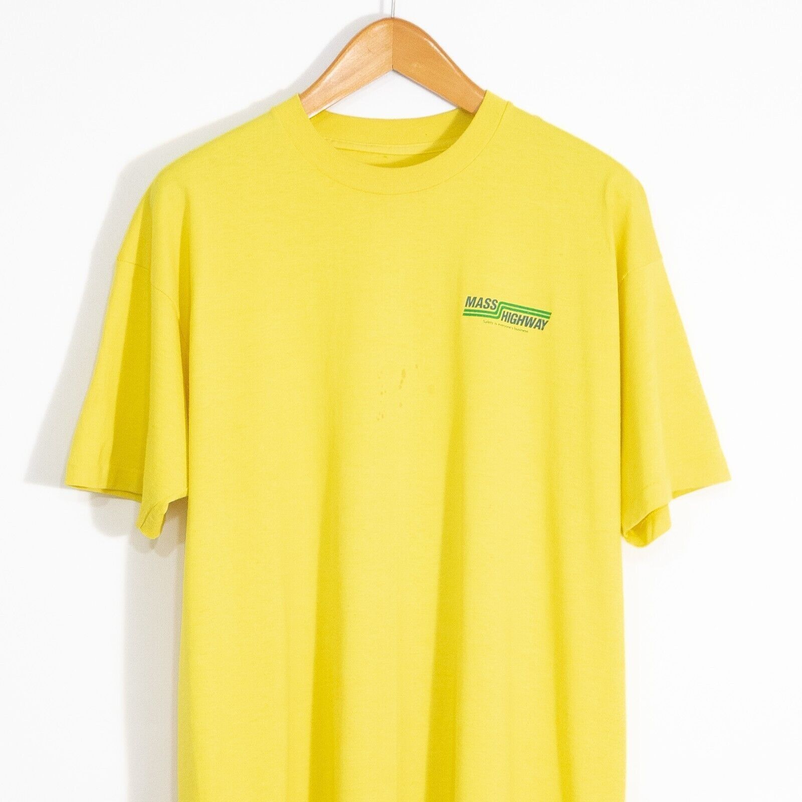 Vintage Vintage 90s Mass Highway T Shirt XL - Massachusetts Workwear Size US XL / EU 56 / 4 - 5 Thumbnail
