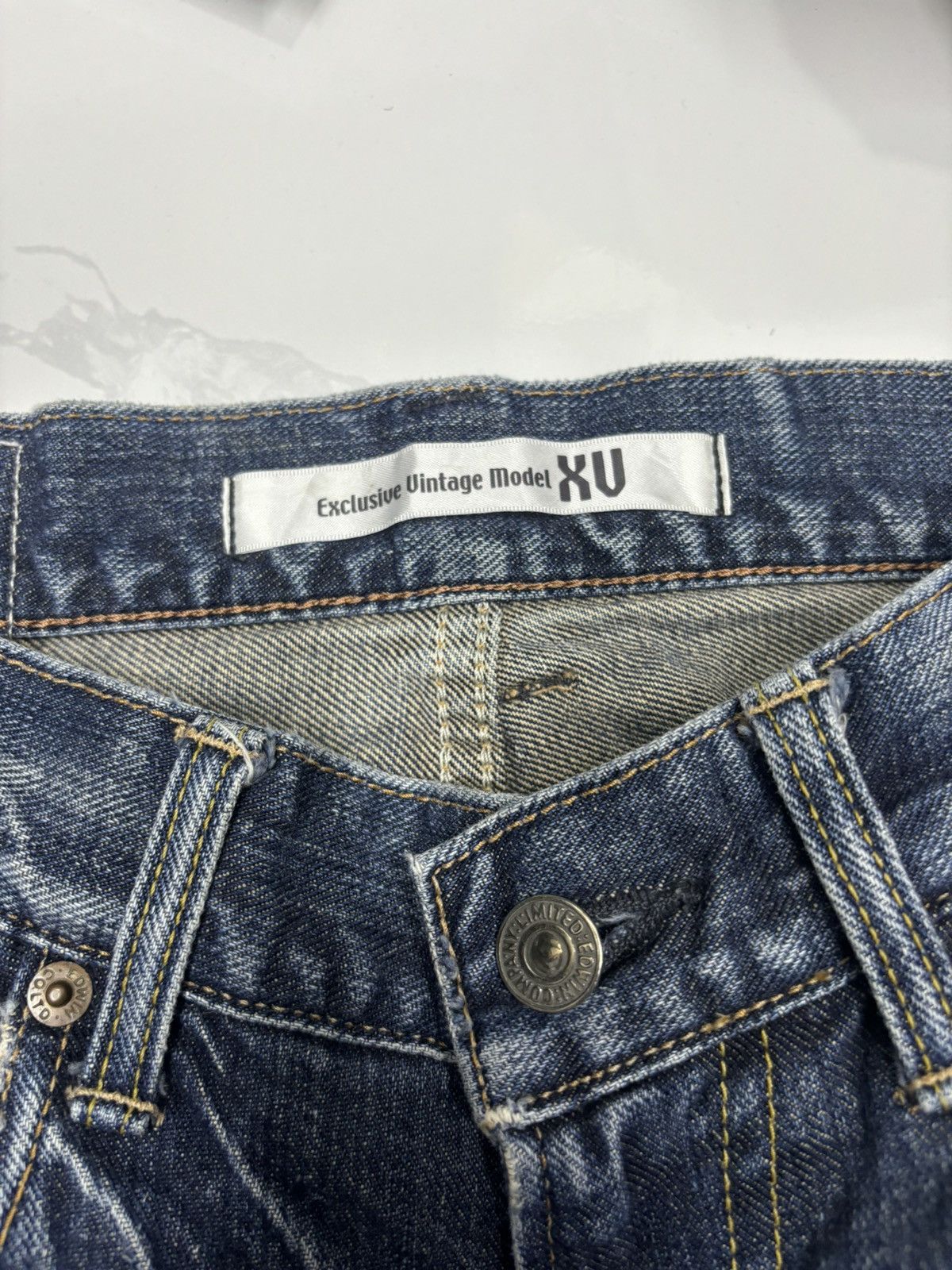 14th Addiction EDWIN EXCLUSIVE VINTAGE MODEL XU FLARE DENIM JEANS Size US 30 / EU 46 - 9 Thumbnail