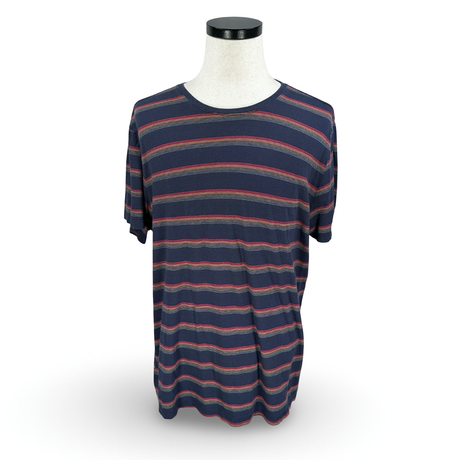 Marine Layer Marine Layer T-Shirt Men L Blue Red Striped Cotton Crew Neck Size US L / EU 52-54 / 3 - 1 Thumbnail