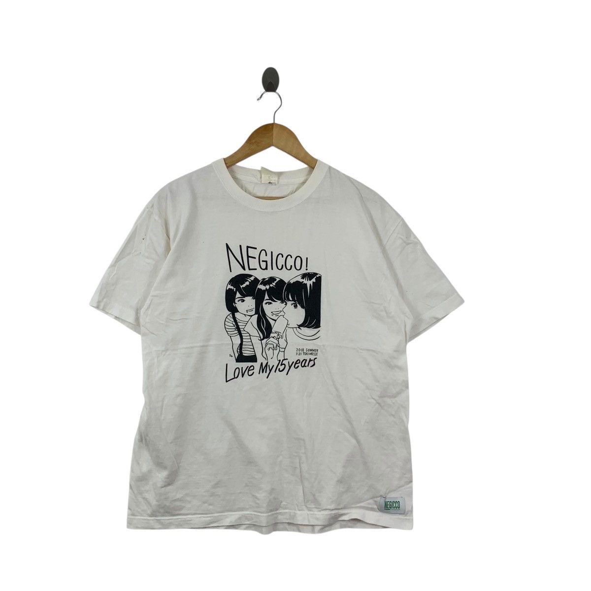 Band Tees NEGICCO JAPAN IDOL Group Nao Megu Kaede Tee Shirt Top 2018 Size US M / EU 48-50 / 2 - 3 Thumbnail