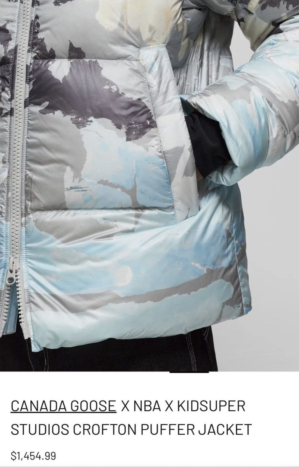 Canada Goose × KidSuper × NBA CROFTON DOWN PUFFER PACKABLE LIMITED JACKET X KIDSUPER XNBA Size US L / EU 52-54 / 3 - 8 Thumbnail