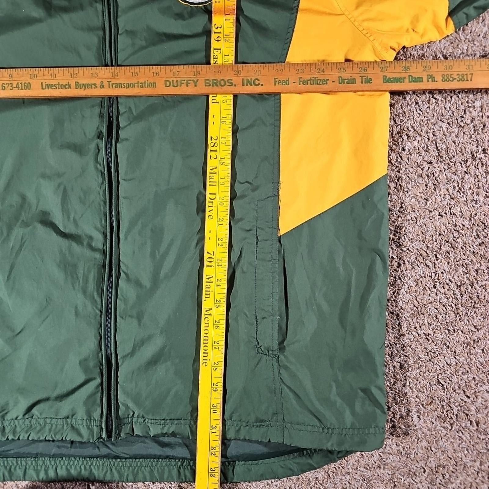 Reebok Green Bay Packers Reebok Team Apparel Fullzip XL Windbreaker Size ONE SIZE - 6 Thumbnail