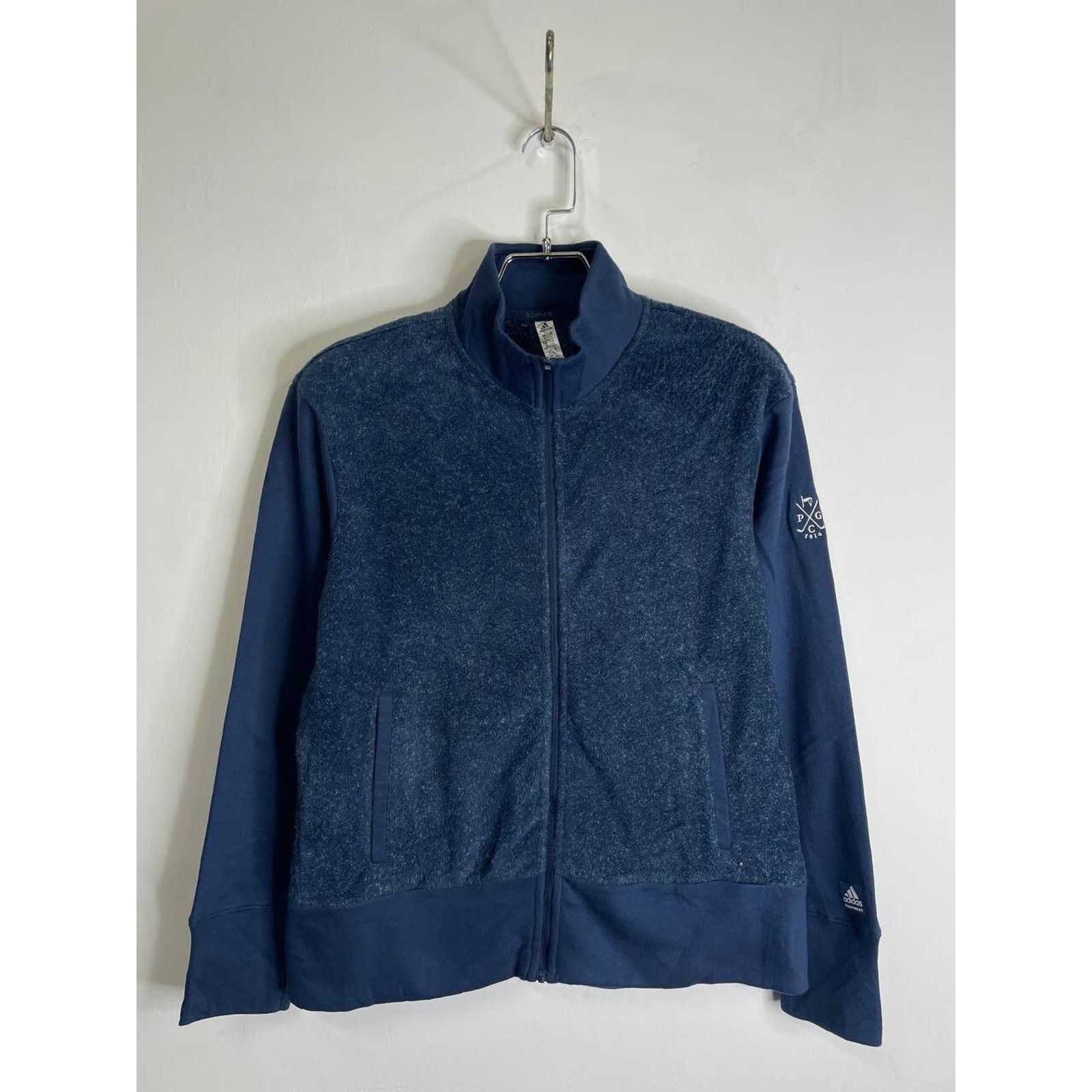 Adidas Vintage Adidas Blue Full Zip Sherpa Panel Jacket Size M Size US M / EU 48-50 / 2 - 1 Thumbnail