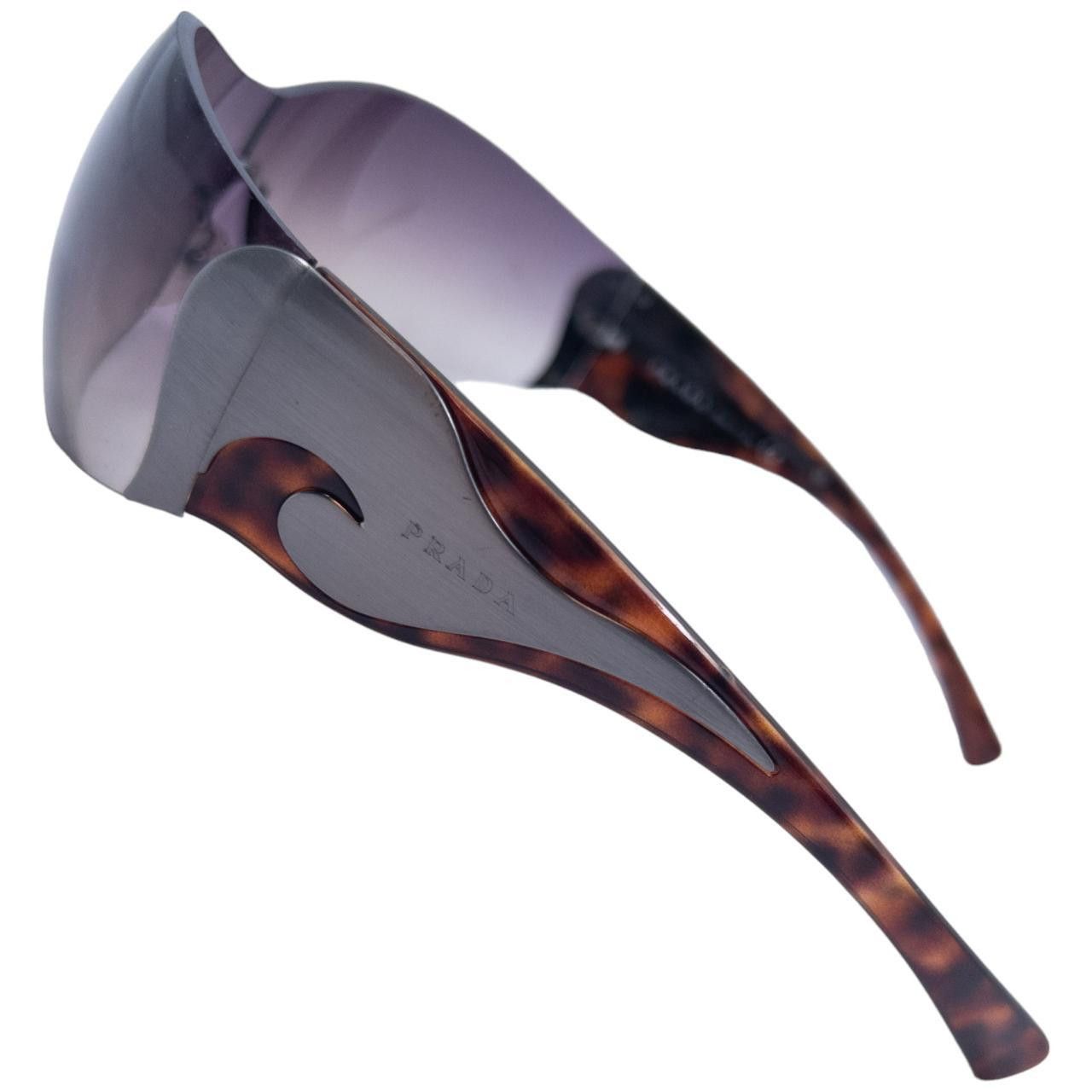 Prada Vintage Prada Swirl Tortoise Shell Sunglasses Size ONE SIZE - 3 Thumbnail