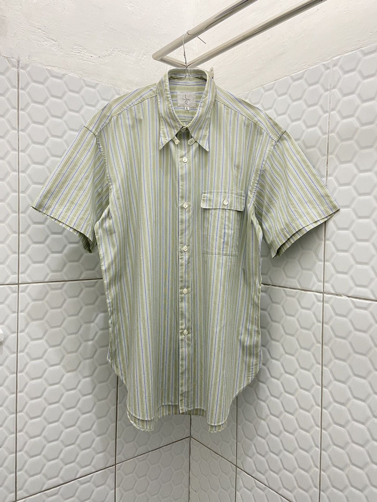 Y's for Men × Yohji Yamamoto Y's For Men Yohji Yamamoto Striped Shirt Size US L / EU 52-54 / 3 - 1 Thumbnail
