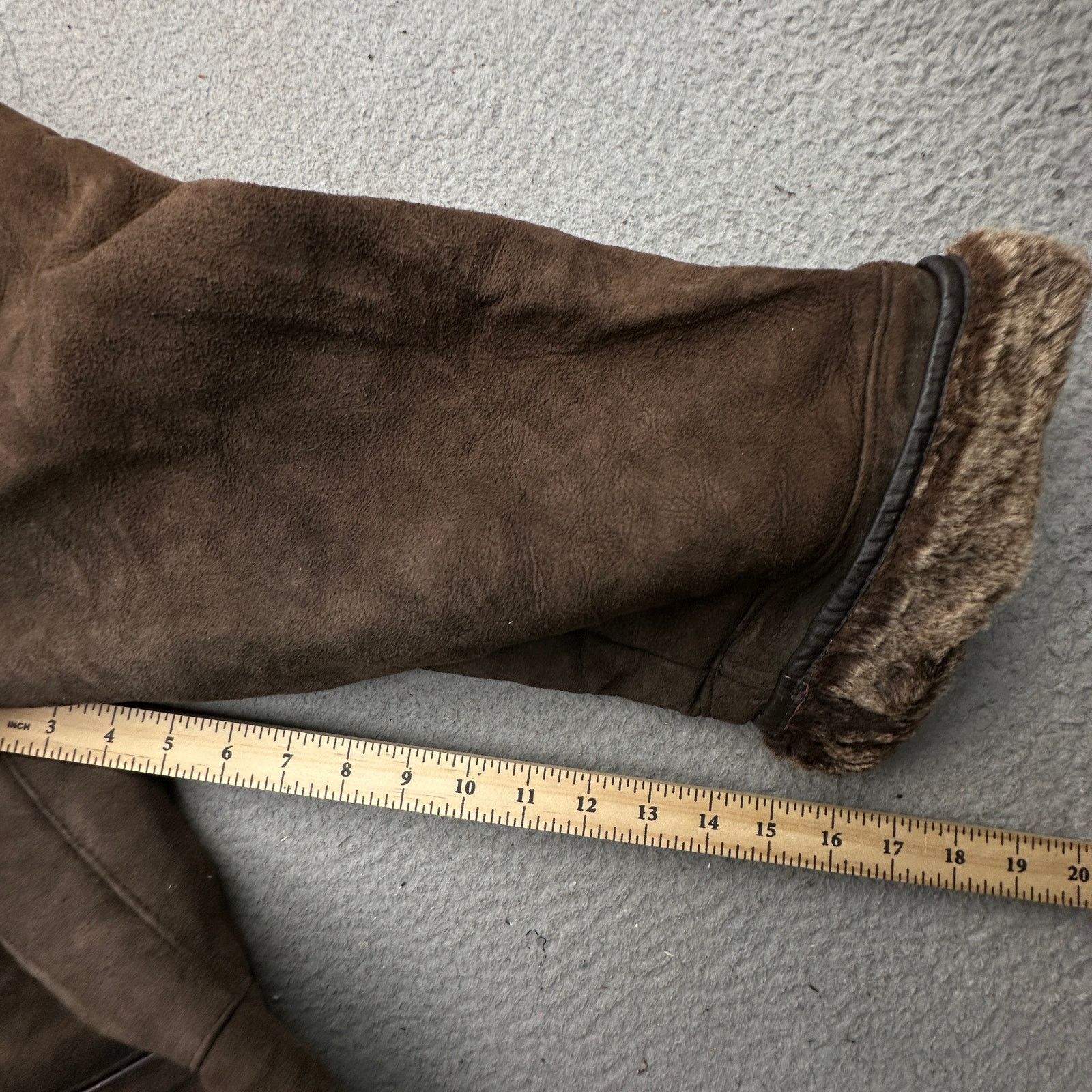 Other Vintage Harlin Shearling Sheepskin Leather Jacket Mens XL Size US XL / EU 56 / 4 - 4 Thumbnail