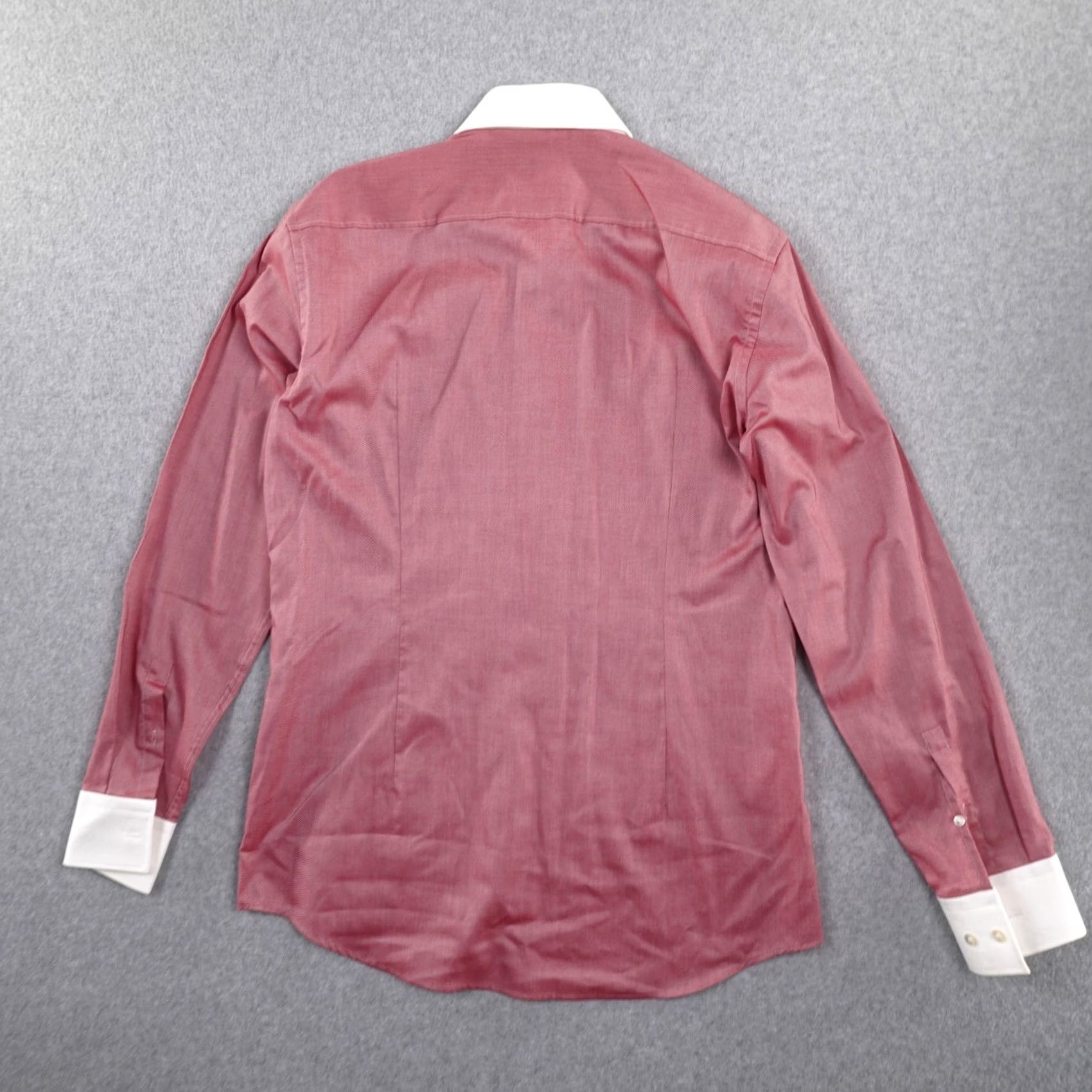 Hugo Boss Hugo Boss Dress Shirt Mens 16 / 41 Pink Spread Collar Size 42R - 2 Thumbnail