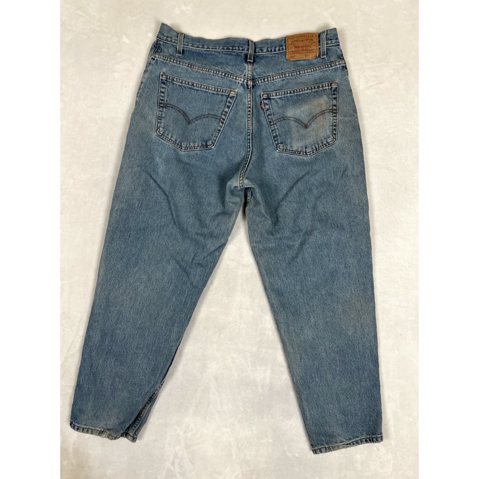 Levi's VINTAGE Levi’s 560 Jeans Mens 36x30 Blue Loose Fit Tapered 90s READ Size US 36 / EU 52 - 7 Thumbnail