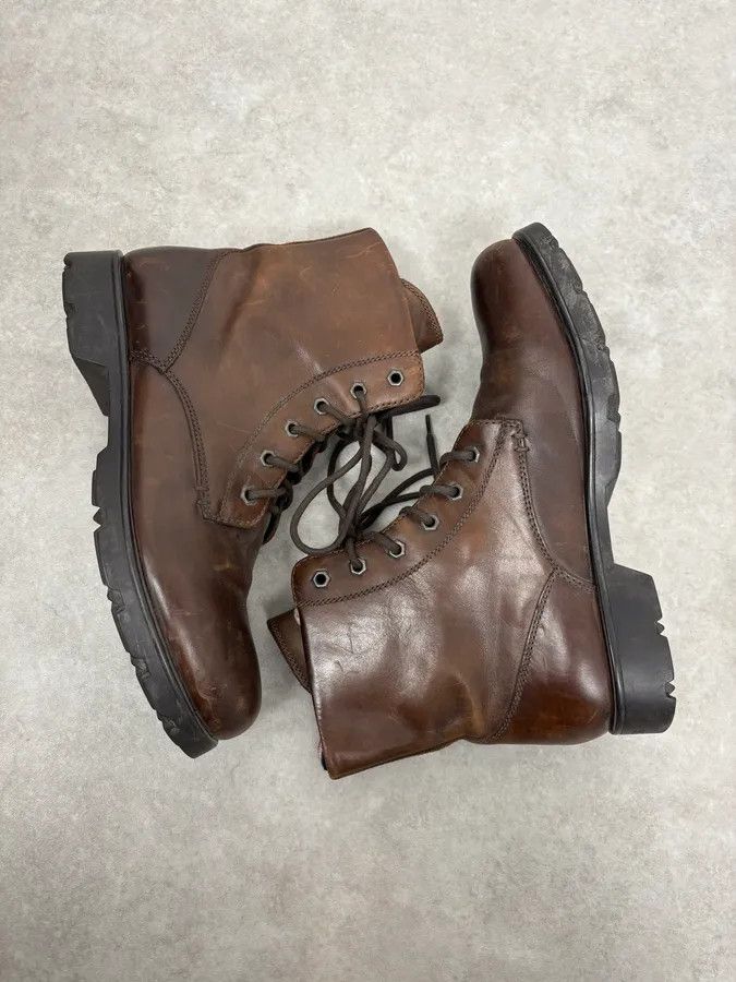 Moncler 2000s Moncler Brown Leather Boots Size US 8 / EU 41 - 6 Thumbnail