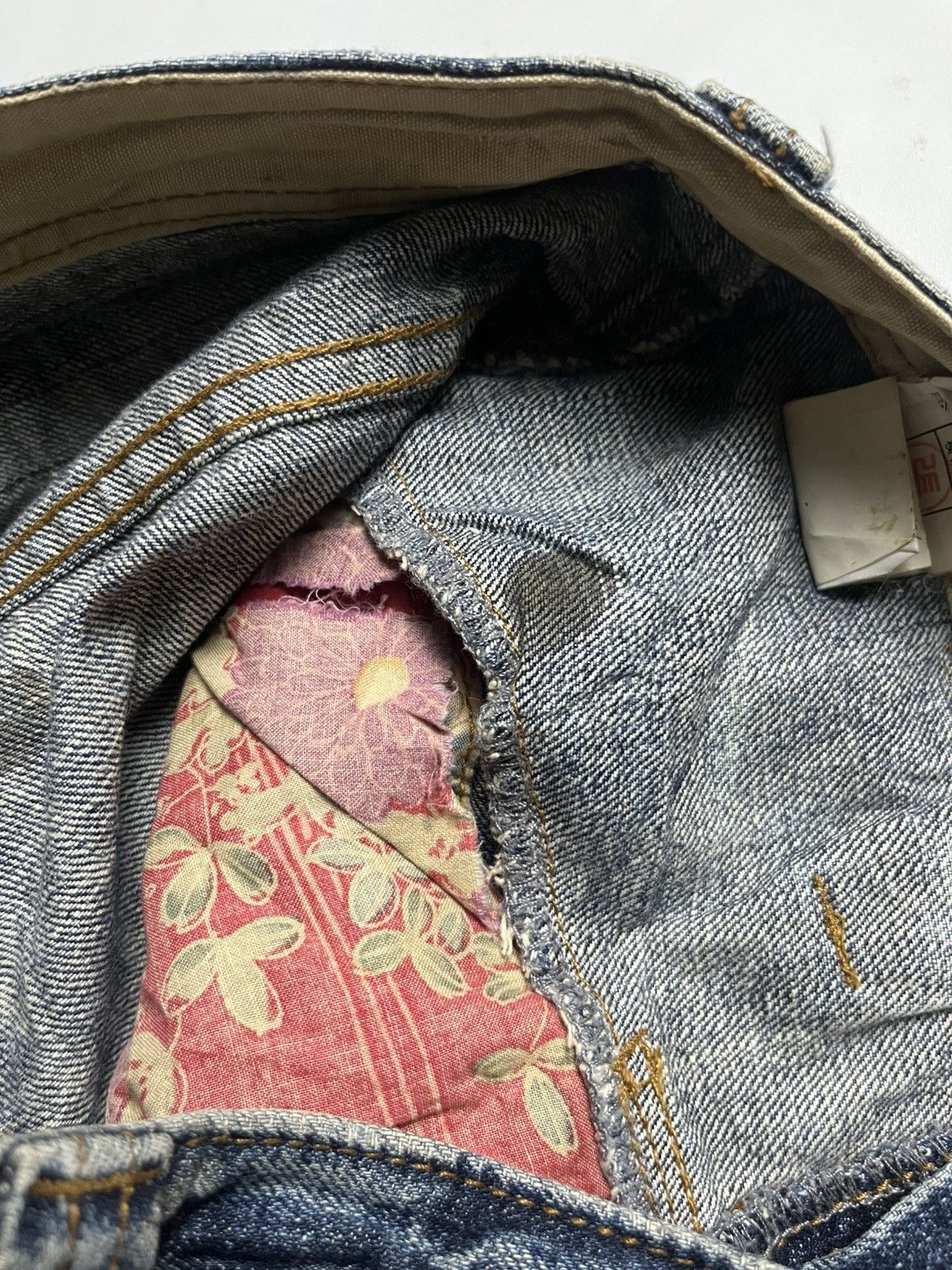 Number (N)ine 💸ACCEPT BINDING💸PPFM SS 06 Distresss Denim Size US 29 - 14 Thumbnail