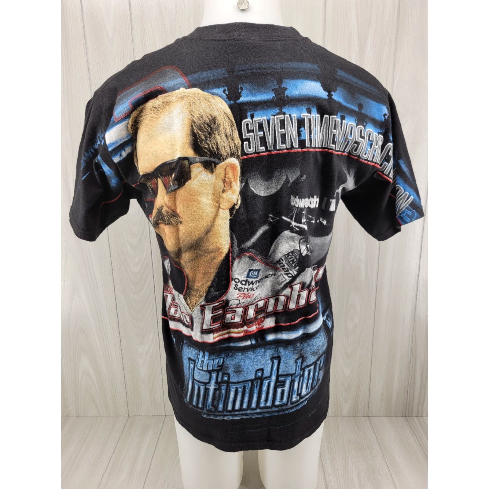 Chase Authentics VINTAGE Chase Authentics Dale Earnhardt All Over Print T Shirt Men's M Black Shirt Mens 90s NASCAR Size US M / EU 48-50 / 2 - 7 Thumbnail