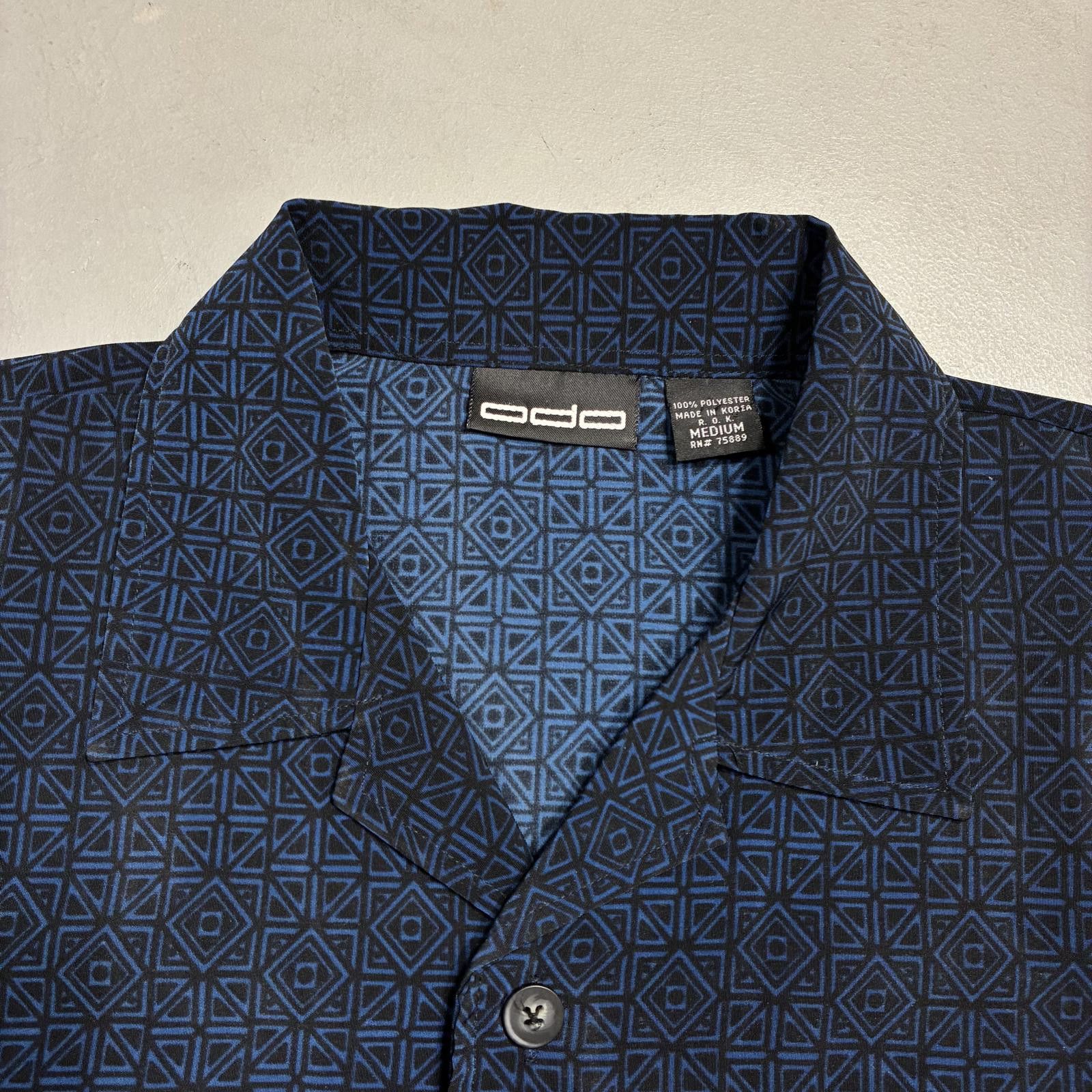 Other Vintage Y2K Tribal Flames Shirt Blue Men's Medium Button Up Size US M / EU 48-50 / 2 - 3 Thumbnail
