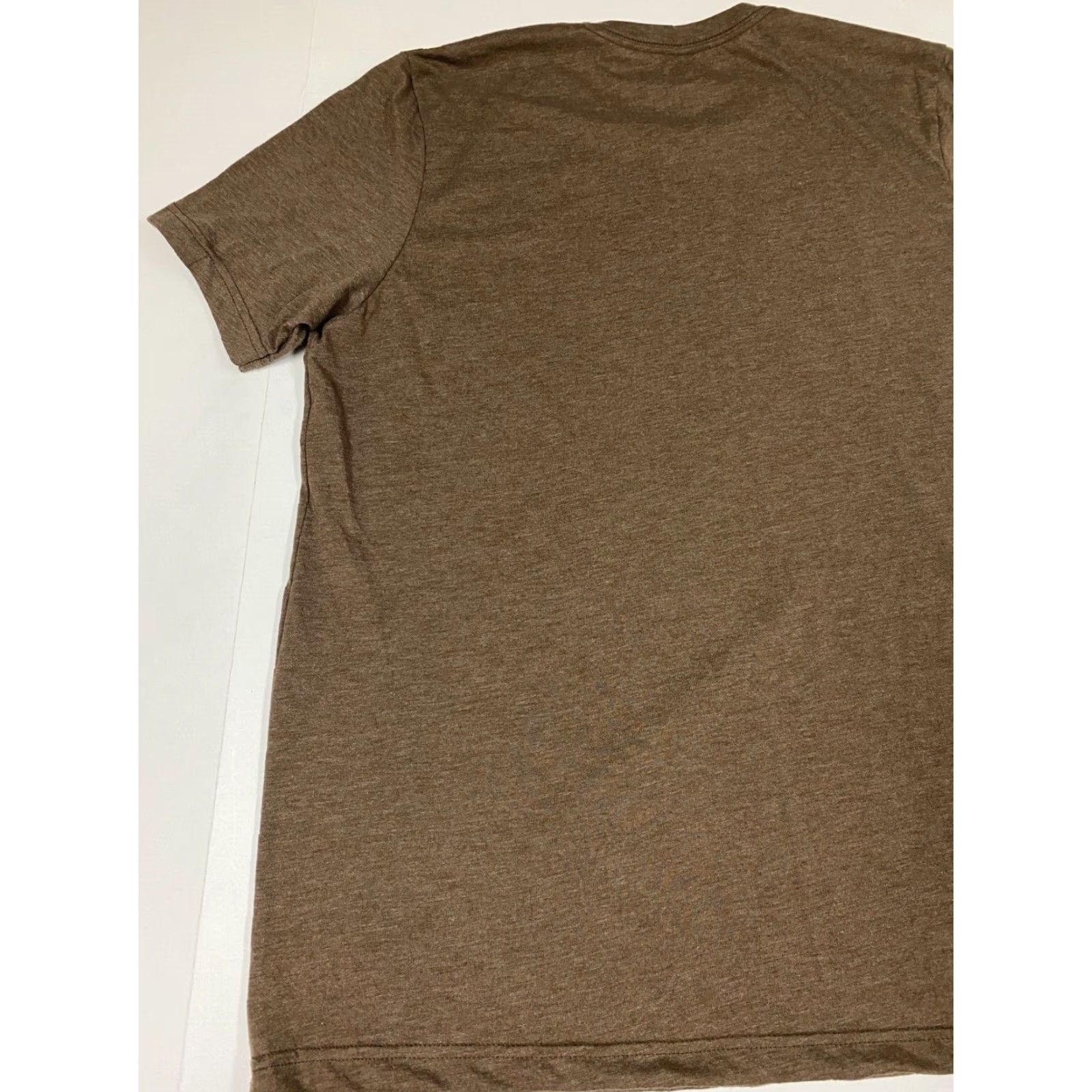 Vintage Canvas Mens T-Shirt XL Brown Cotton Solid Crew Neck Short Sleeve Logo Hoodie Hip Hop Box Theme Size US XL / EU 56 / 4 - 7 Thumbnail