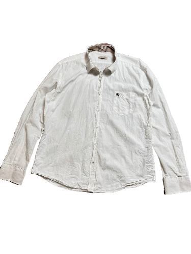 Burberry Vintage Burberry Embroidered Logo Button Up Shirt Size US XL / EU 56 / 4 - 1 Thumbnail