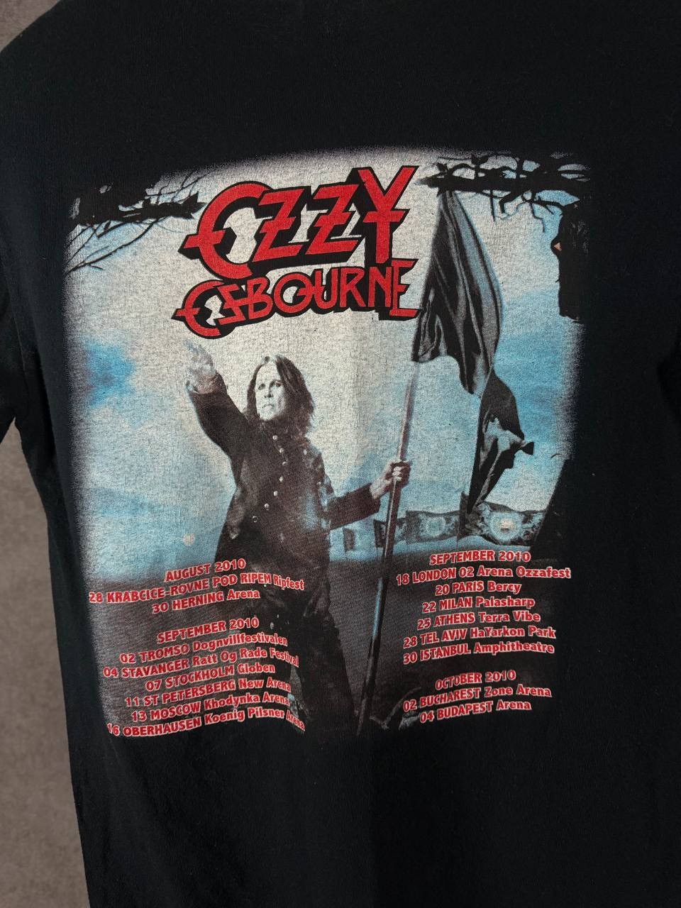 Ozzy Osbourne Ozzy Osbourne 2010 rock band tour tee Size US XS / EU 42 / 0 - 4 Thumbnail
