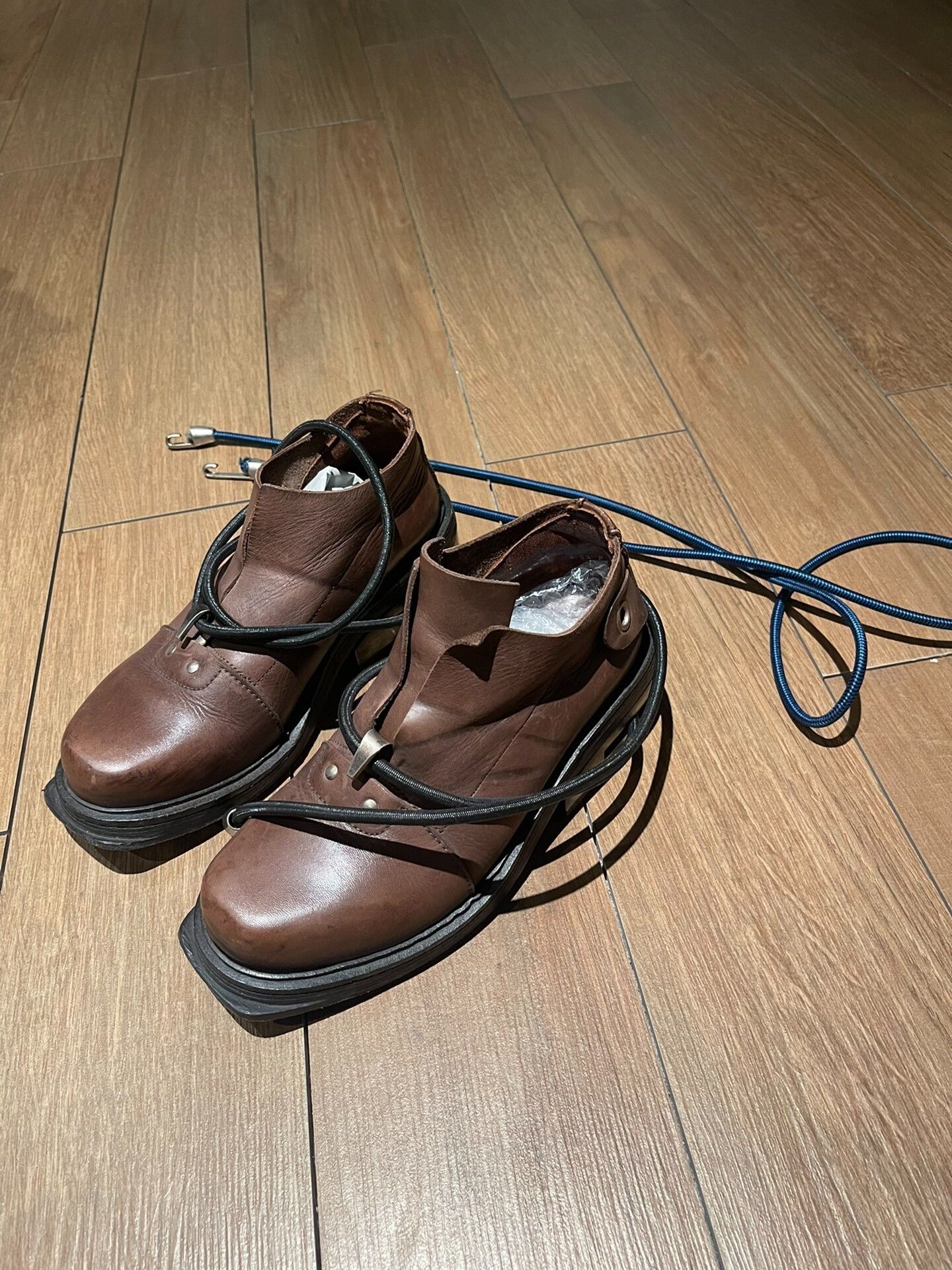 Dirk Bikkembergs rare dirk bikkembergs wire boots brown Size US 9 / EU 42 - 1 Thumbnail
