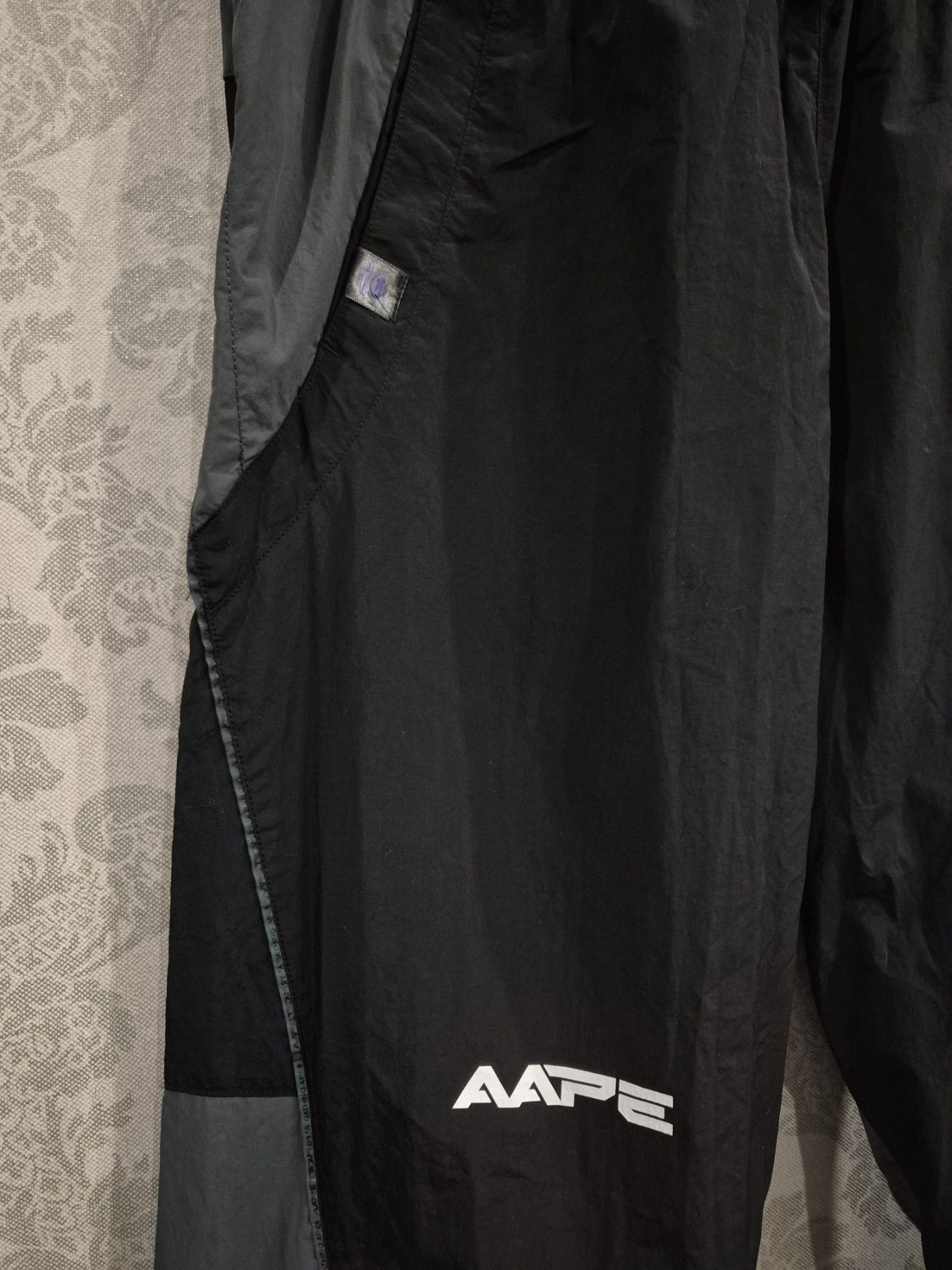 Aape AAPE by A Bathing Ape Black Nylon Lounge Pants Size US 36 / EU 52 - 6 Thumbnail