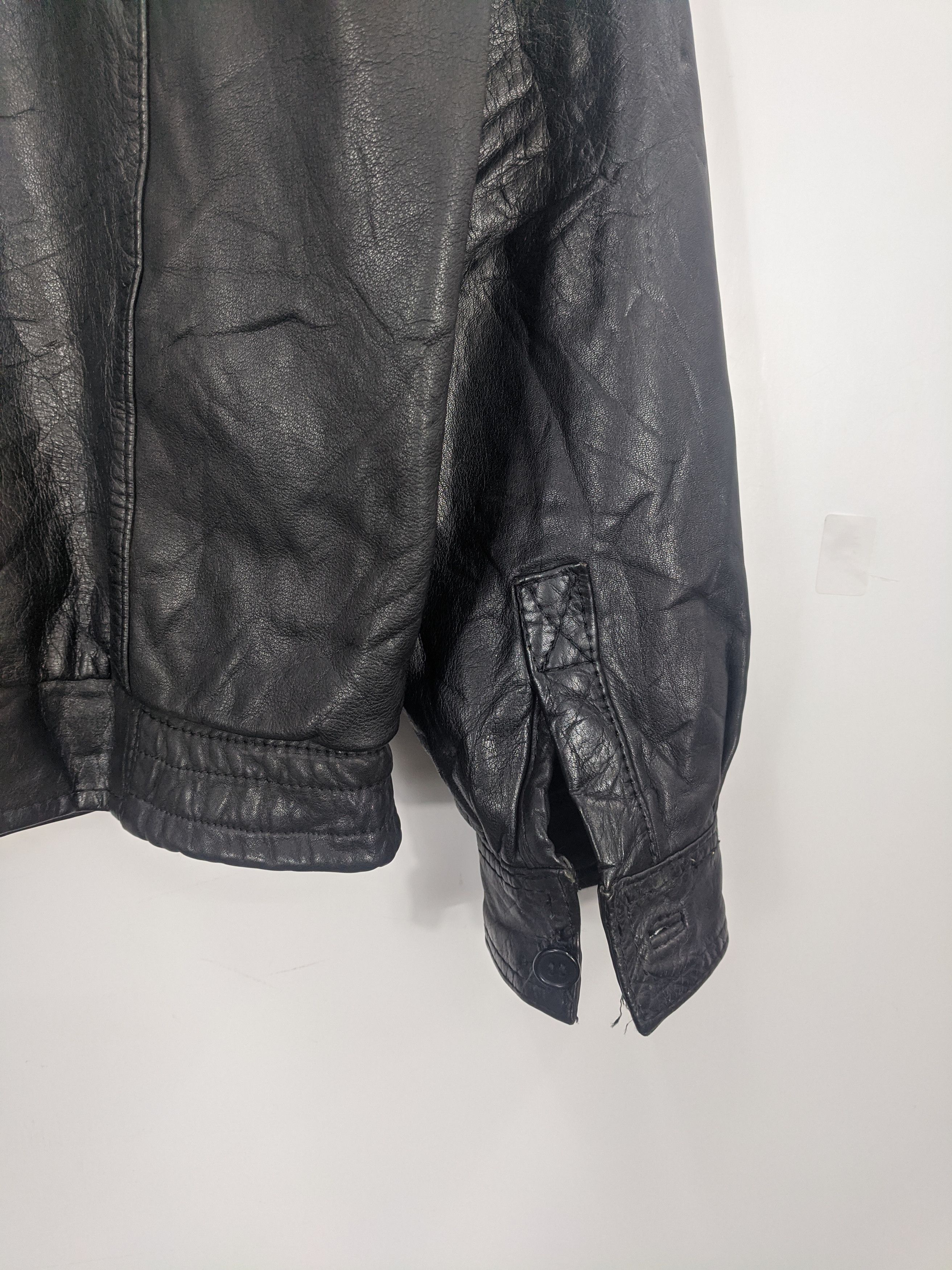 Vintage Vintage 80s Japanese Leather Jacket Zipper J0343 Size US M / EU 48-50 / 2 - 10 Thumbnail