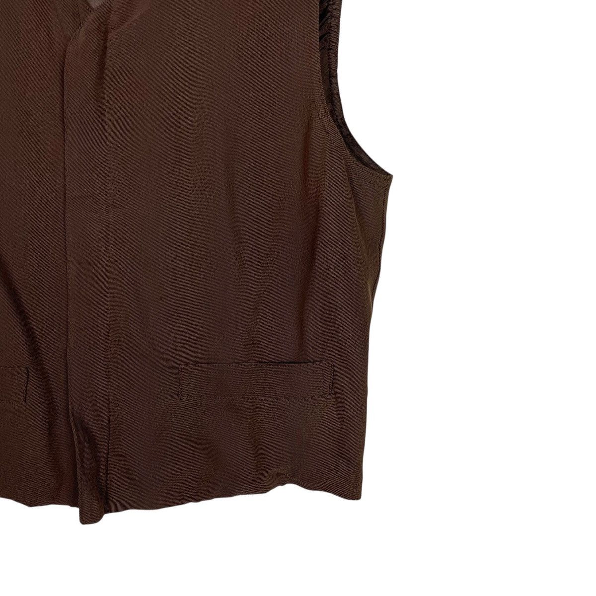 Emporio Armani Vintage Emporio Armani Zipper Rayon Vest Size US S / EU 44-46 / 1 - 4 Thumbnail