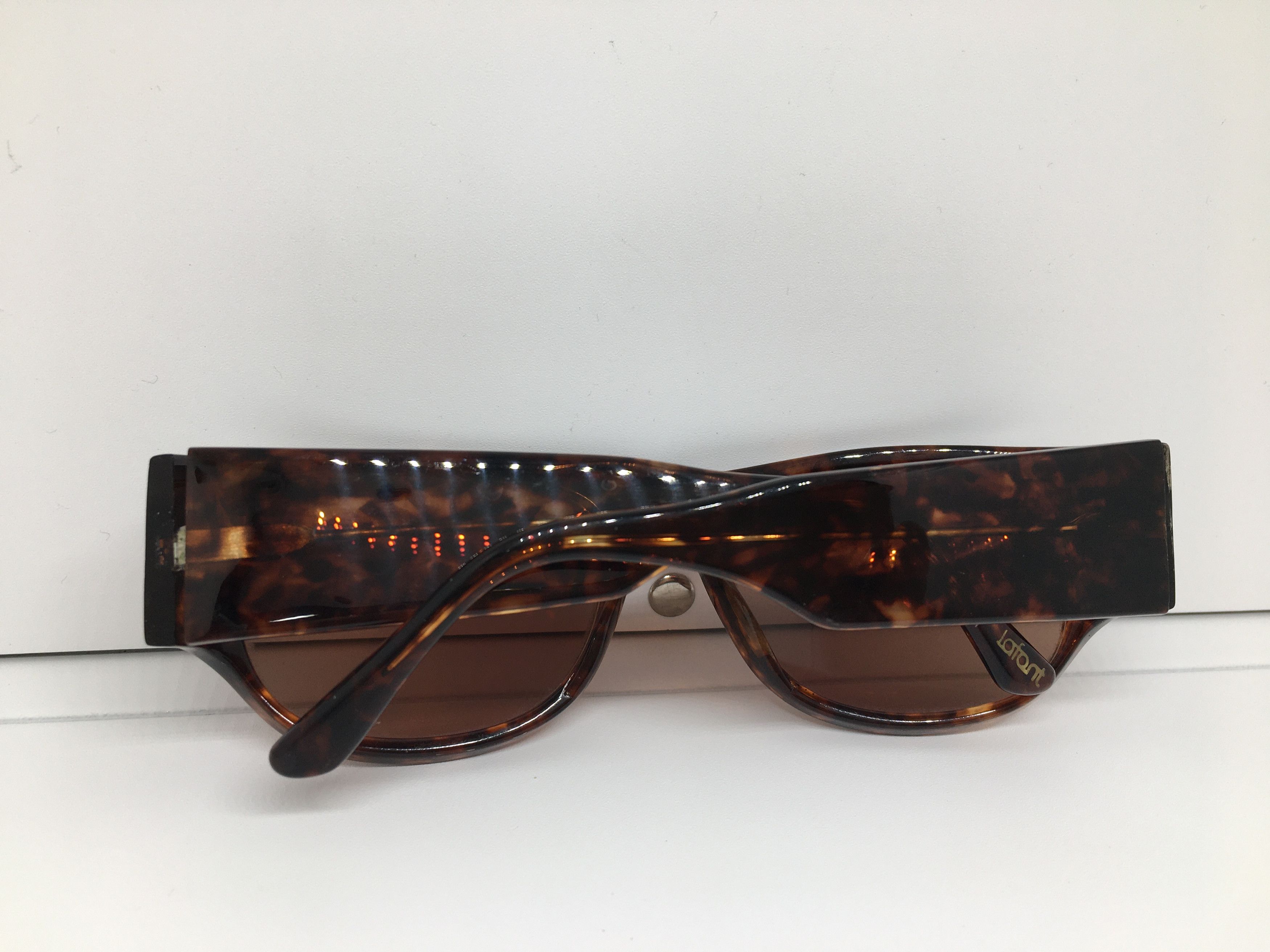 Vintage Vintage Jean Lafont Paris Tortoise Sunglasses Frame France Size ONE SIZE - 8 Thumbnail