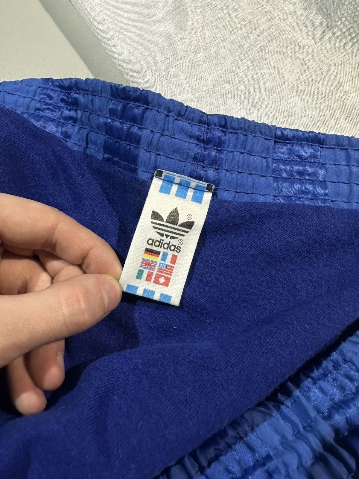Adidas Vtg 70s Adidas Pinstripe Sprinter Shorts West in Germany Size US 34 / EU 50 - 10 Thumbnail