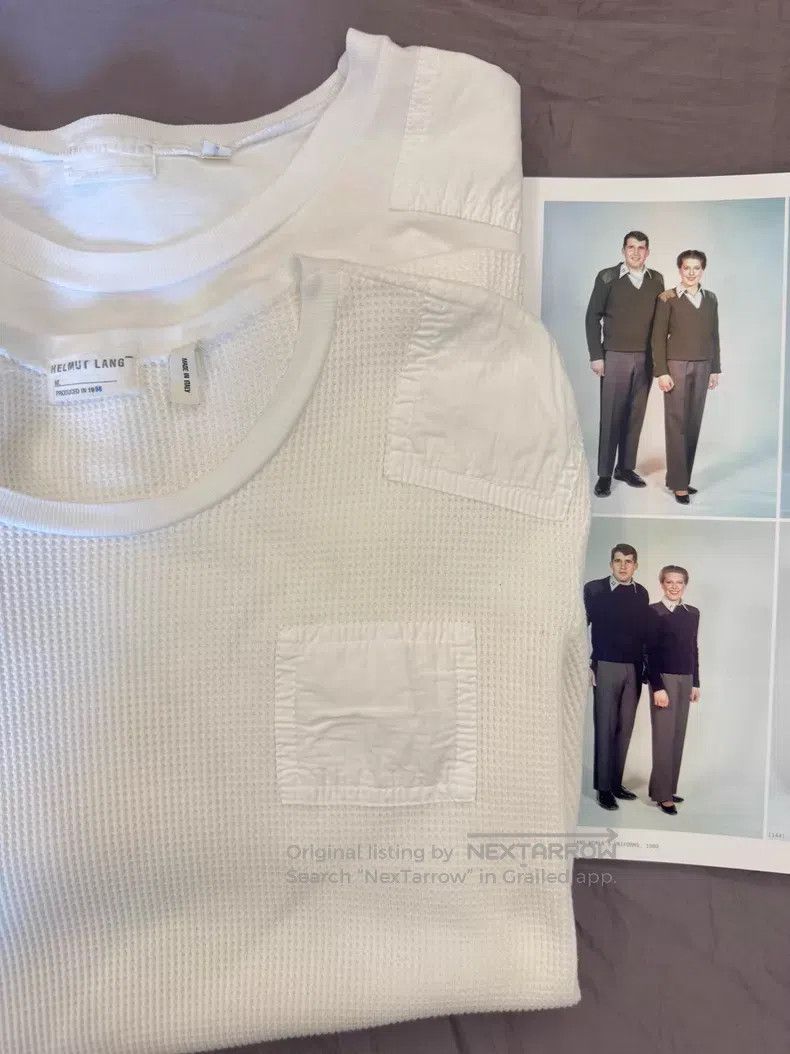 Helmut Lang Helmut Lang Shoulder Patch Piqué Short Sleeve Size US S / EU 44-46 / 1 - 8 Thumbnail