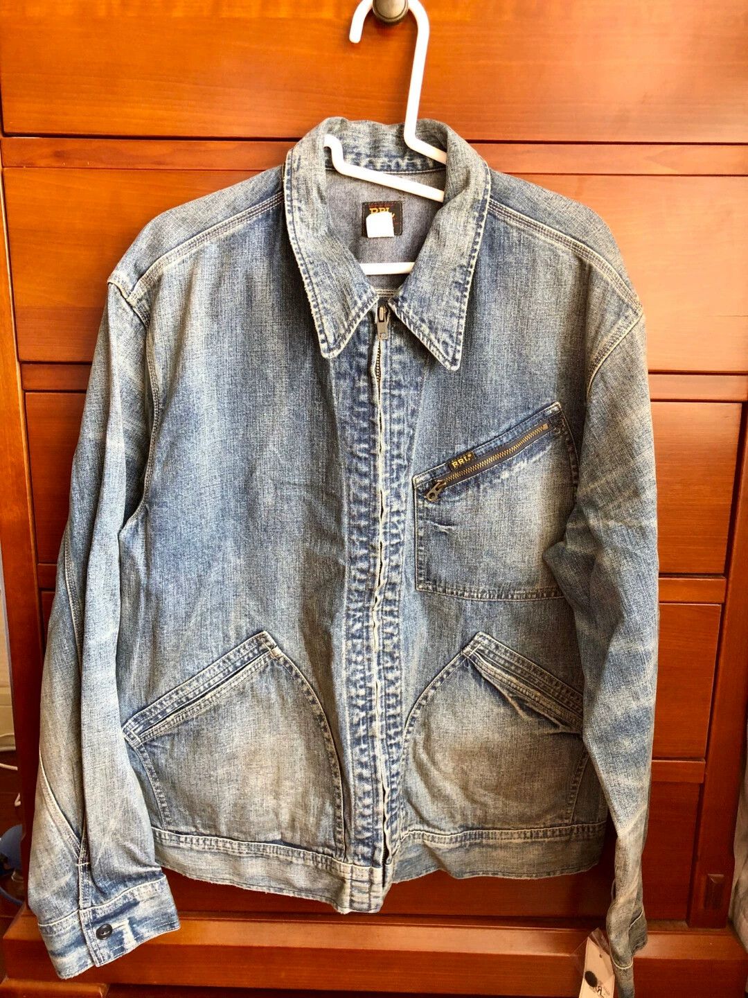 RRL Ralph Lauren RRL Vintage Workwear Western Denim Jacket Size US L / EU 52-54 / 3 - 1 Thumbnail