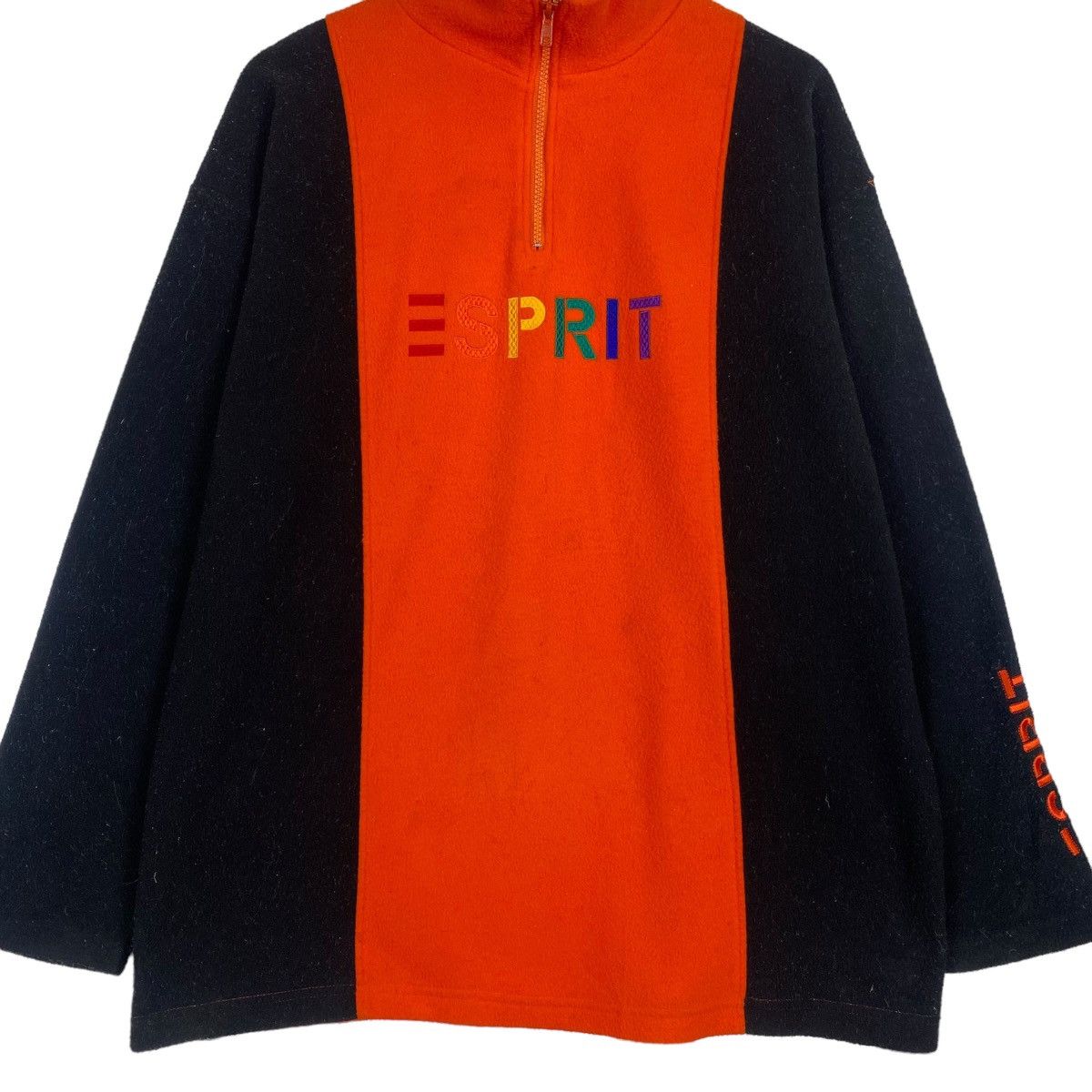 Japanese Brand Esprit Boxlogo Vintage 90s half zipper fleece Size US L / EU 52-54 / 3 - 5 Thumbnail