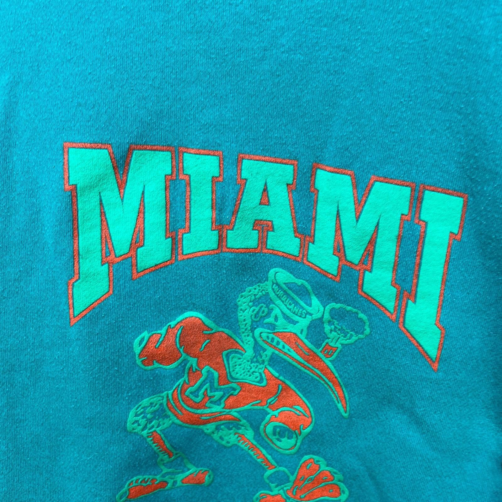 Other Vintage 90s Miami Hurricanes Sweatshirt 3XL Size ONE SIZE - 3 Thumbnail