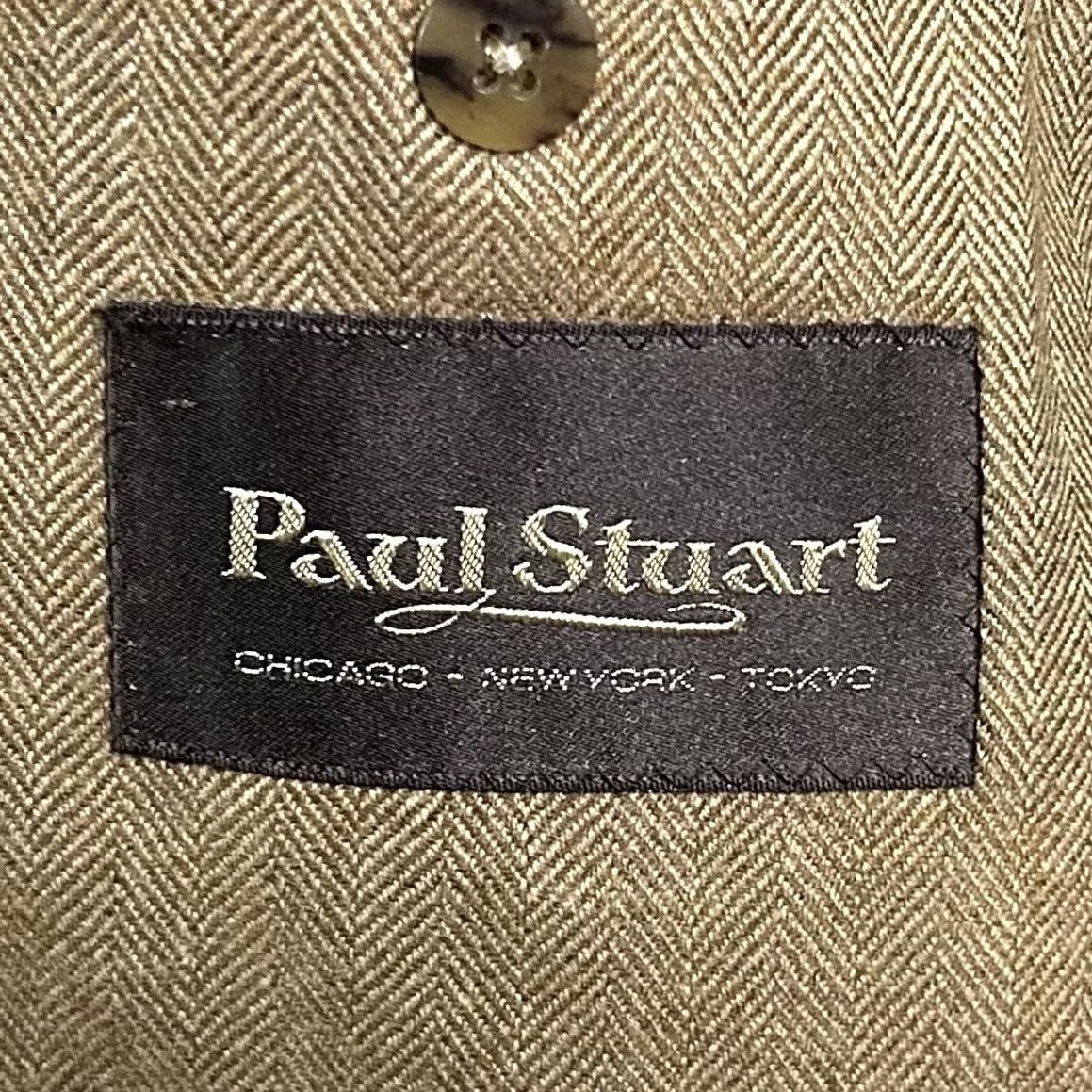 Paul Stuart Paul Stuart 42 Sport Coat 100% Cashmere Beige Herringbone Two-Button Men's Regular Jacket Beige Sports Coat 42 Mens Size US XS / EU 42 / 0 - 3 Thumbnail