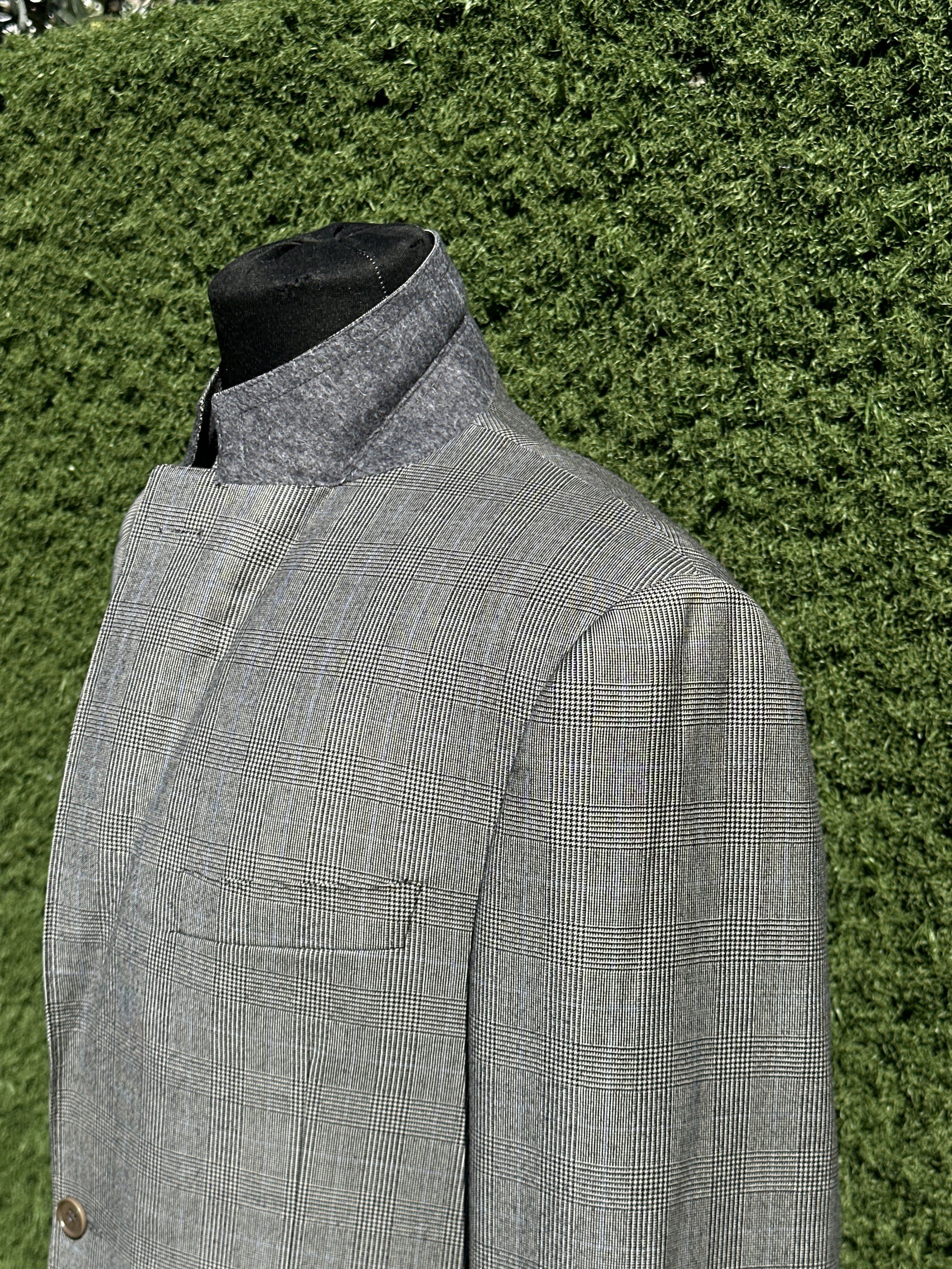 Canali Canali Virgin Wool Prince of Wales Blazer 50R Formal Jacket Size 50R - 8 Thumbnail