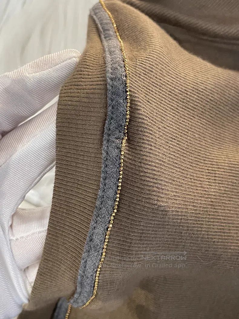 Brunello Cucinelli Brunello Cucinelli Caramel Cotton T-shirt Size M / US 6-8 / IT 42-44 - 8 Thumbnail