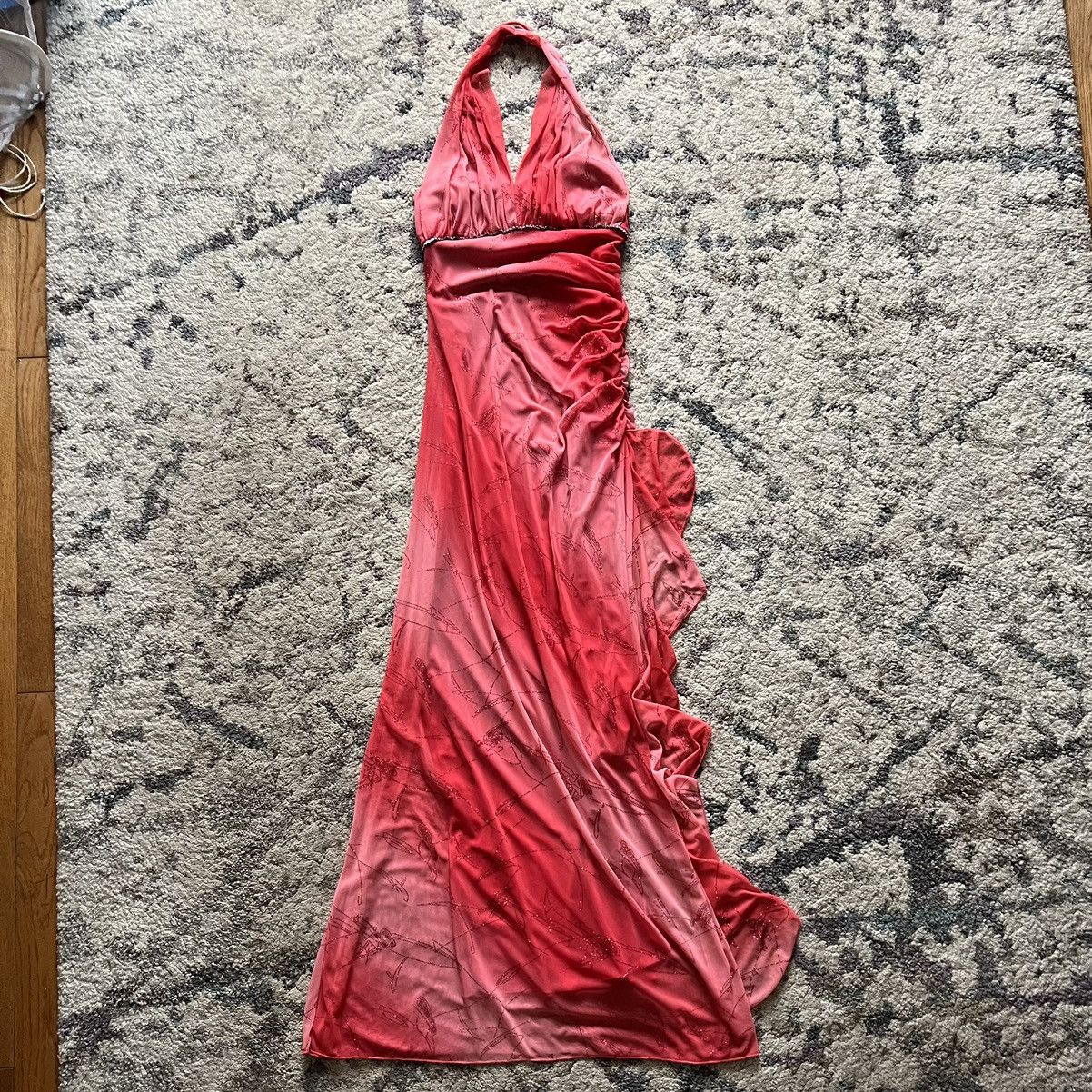 image of Vintage Jessica Prom Dress in Red, Women's (Size XS)