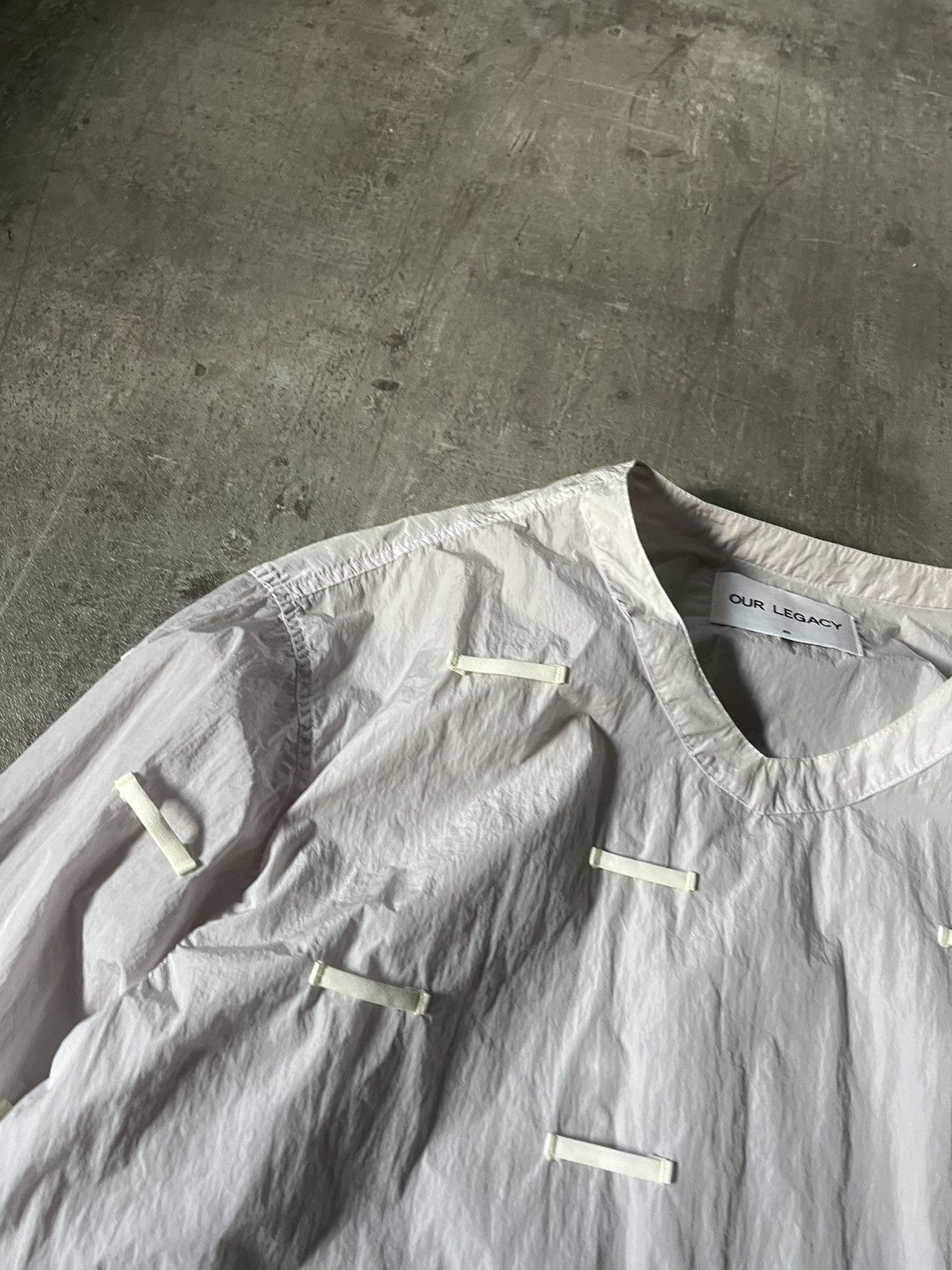 Our Legacy Our legacy nylon sweatshirt rare white Size US M / EU 48-50 / 2 - 4 Thumbnail