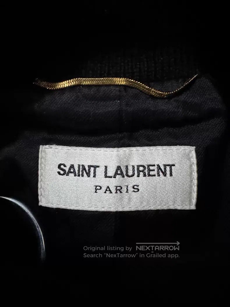 Saint Laurent Paris Saint Laurent Paris Grey and White Lamb Fur Patchwork Base Size XS / US 0-2 / IT 36-38 - 5 Thumbnail