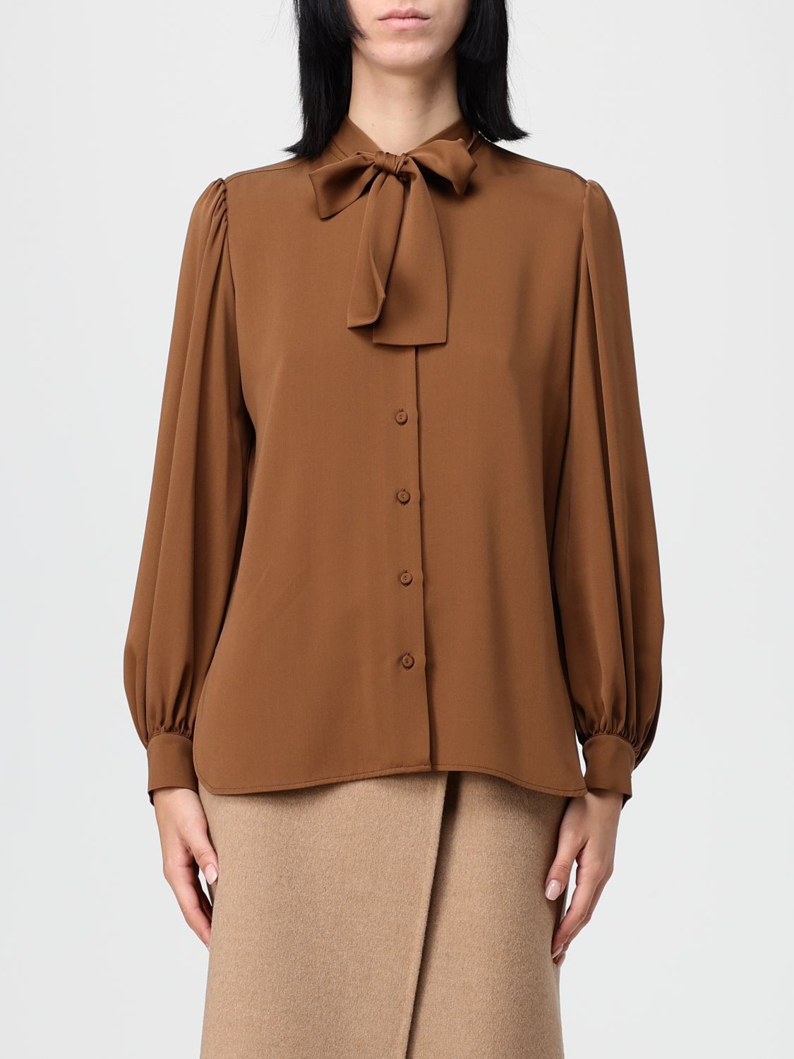 Max Mara Max Mara Shirt Woman Leather Size M / US 6-8 / IT 42-44 - 1 Thumbnail