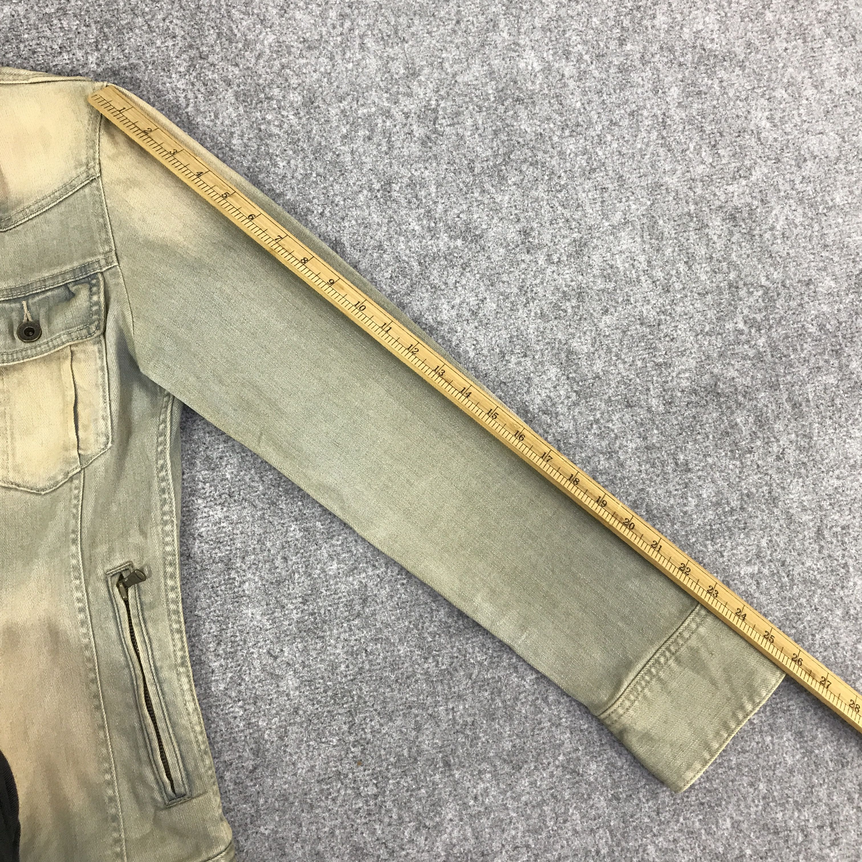 5351 POUR LES HOMMES 5351 VTG POUR LES HOMMES RUSTY DESIGN DENIM JACKET K86B16 Size US L / EU 52-54 / 3 - 6 Thumbnail