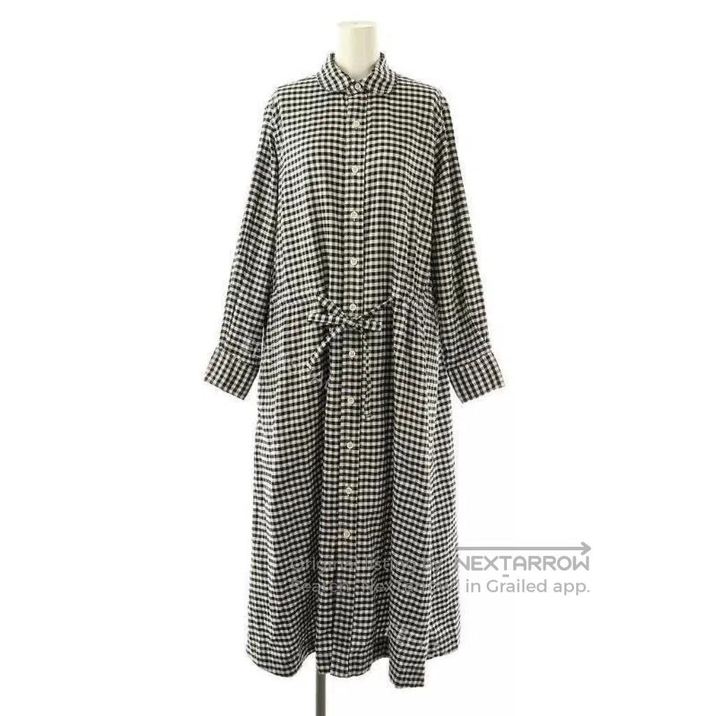45rpm Black and White Gingham Shirt Dress. Size M / US 6-8 / IT 42-44 - 2 Thumbnail