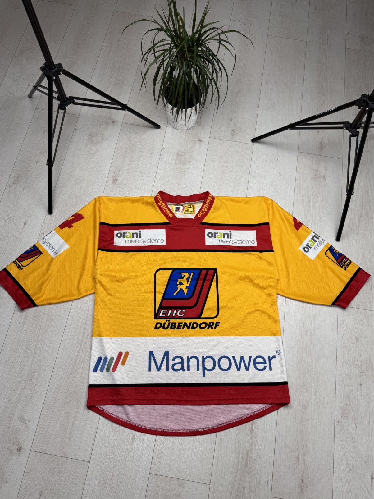 NHL OCHSNER Ehc Dubendorf #4 FRANK Swiss Hockey Jersey Size XL Size US XL / EU 56 / 4 - 1 Thumbnail