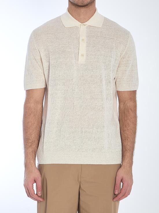BARENA Men Polo Shirts KNU5110 WHITE