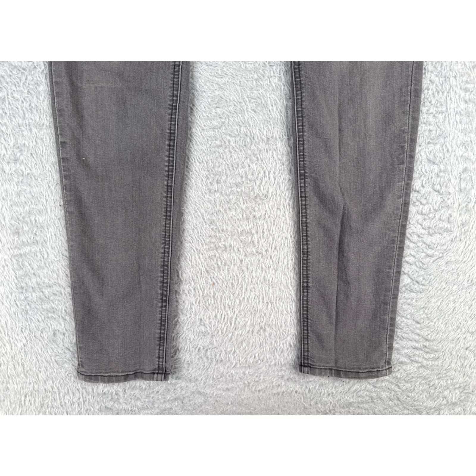 Denime &Denim Womens Jeans 29 Gray Super Skinny Low Waist Cotton 30x34 Size 29" - 2 Thumbnail