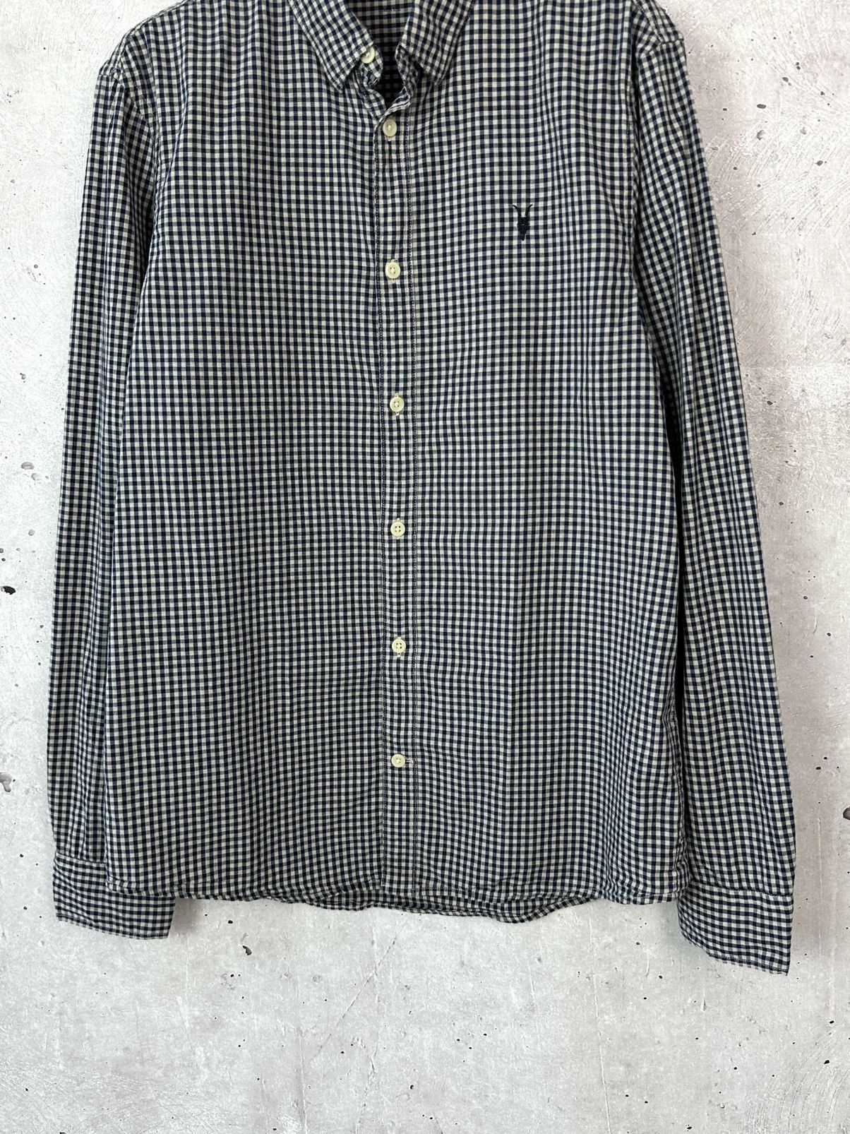 Allsaints Allsaints Quarry Mini Check Long Sleeve Cotton Shirt Size US S / EU 44-46 / 1 - 3 Thumbnail