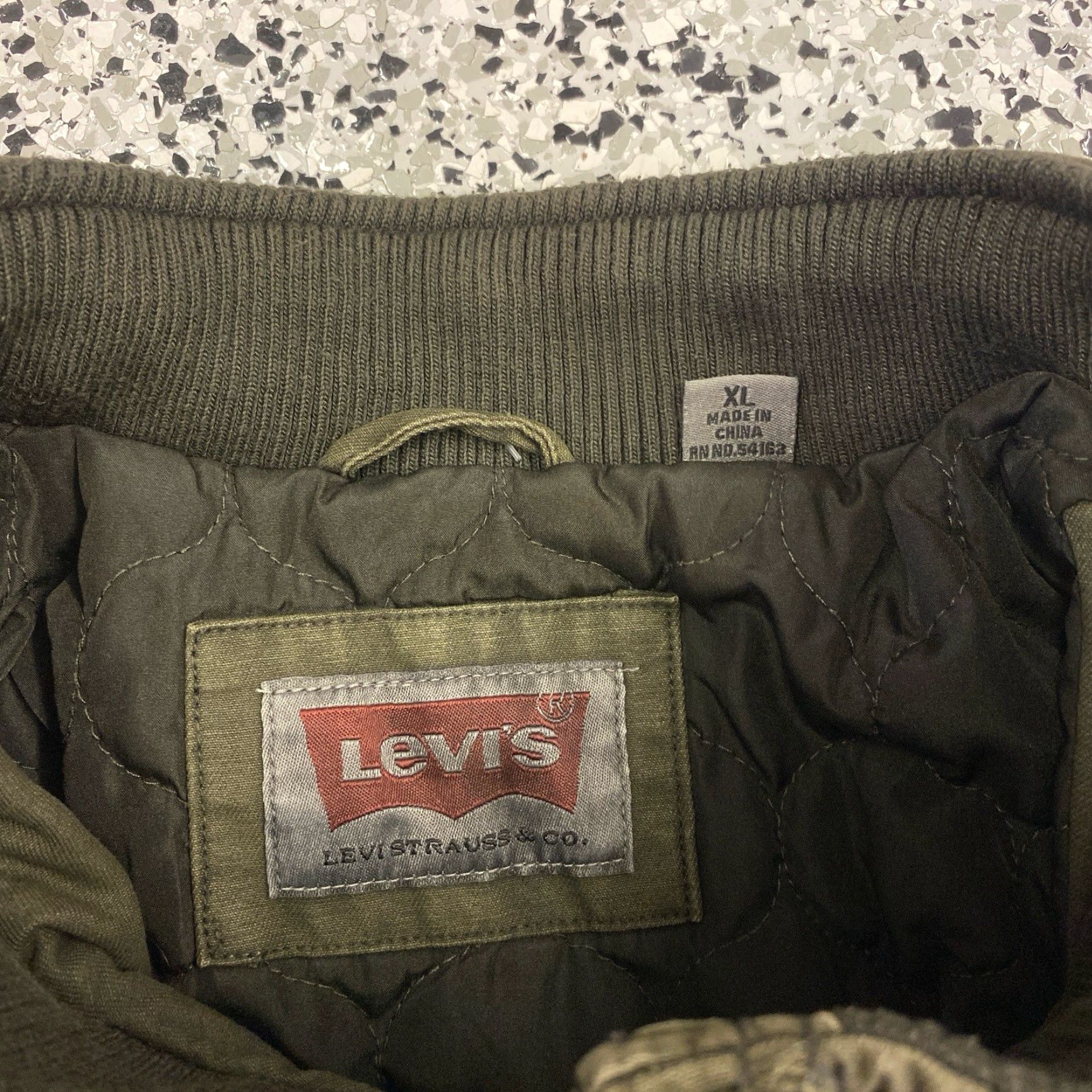 Levi's VINTAGE Levi's Jacket Green Coat Mens XL Rock Military Jacket green 80s 90s? Size US XL / EU 56 / 4 - 3 Thumbnail