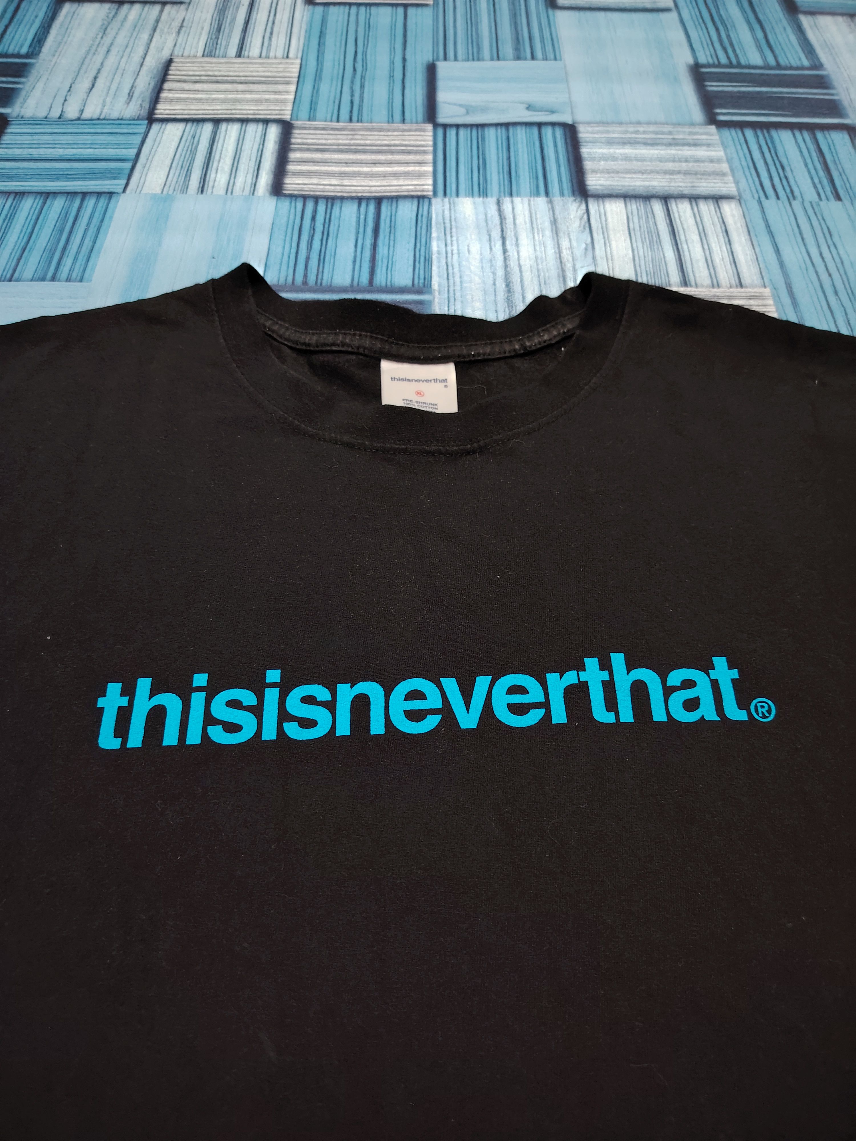 thisisneverthat Thisisneverthat Centre Logo Big Size Korean artist T shirt Size US XL / EU 56 / 4 - 3 Thumbnail