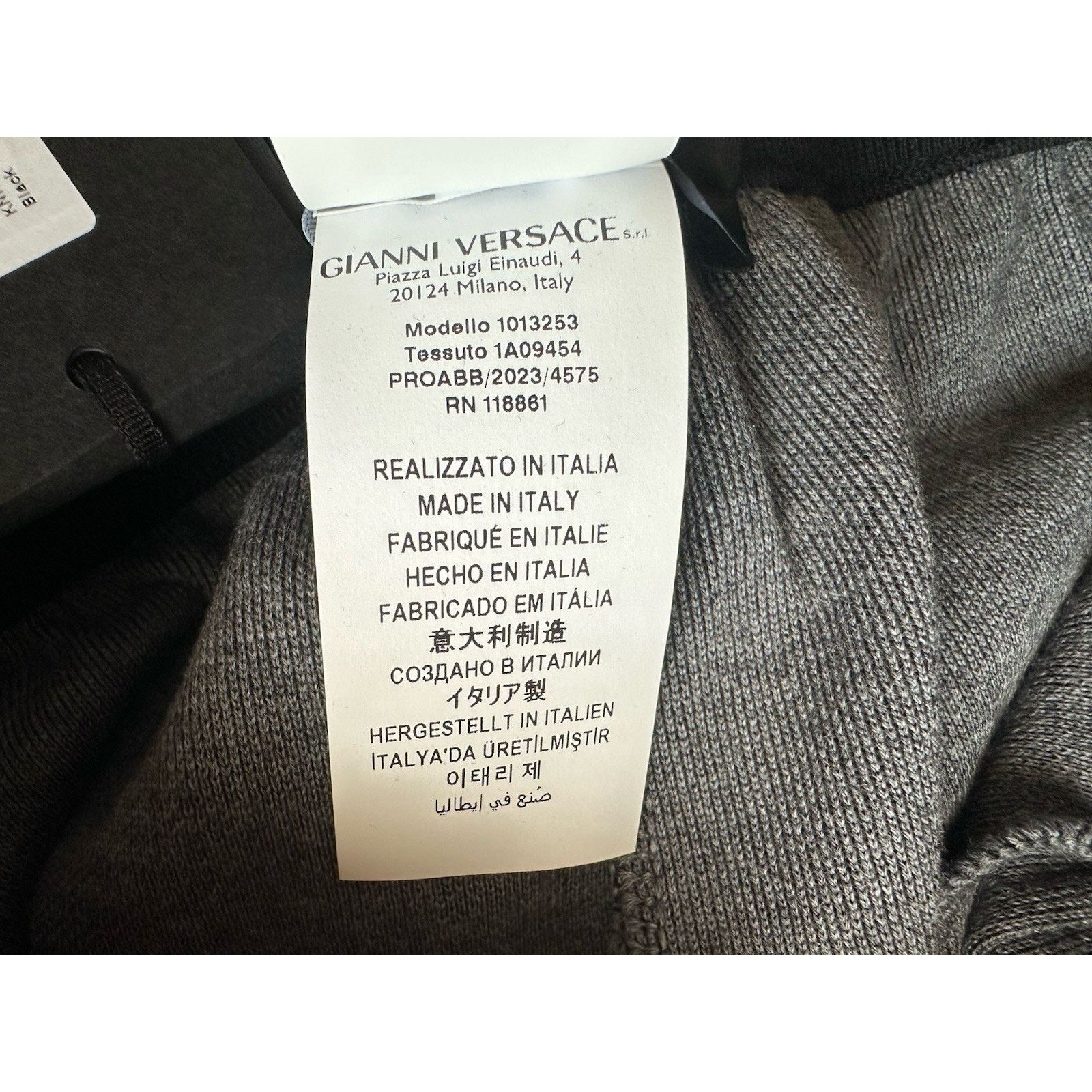 Versace Versace Knit Barocco Jacquard Black Pants L (50) 1013253 Size US 32 / EU 48 - 15 Thumbnail
