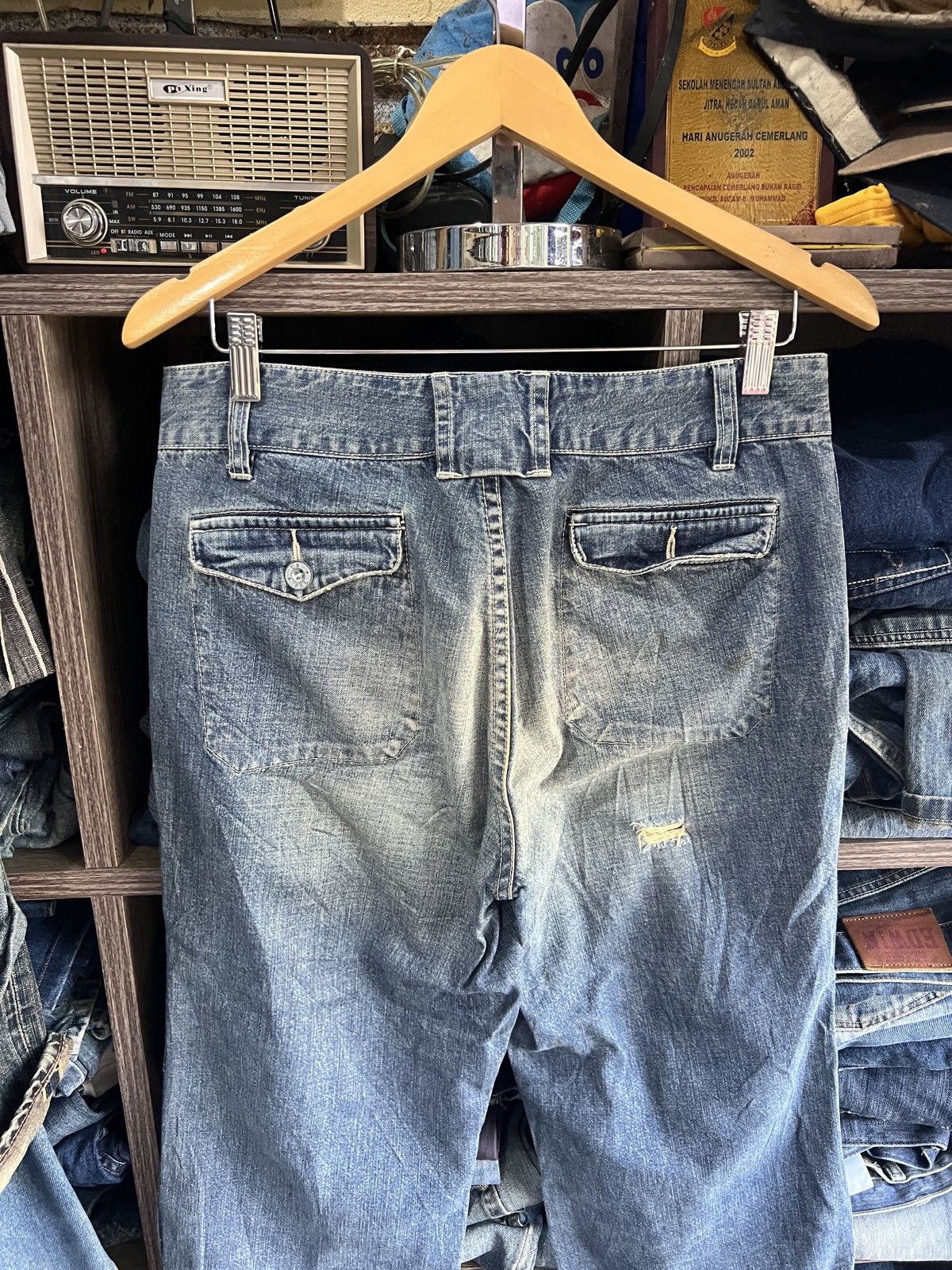 Ralph Lauren 🔥Vintage Ralph Lauren Wide Leg Denim Size 31" - 11 Thumbnail