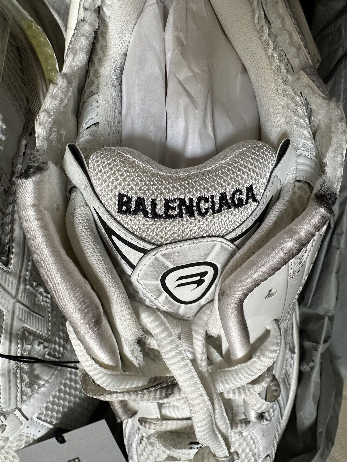 Balenciaga Balenciaga Runner White Made In Italy Size US 14 / EU 47 - 5 Thumbnail
