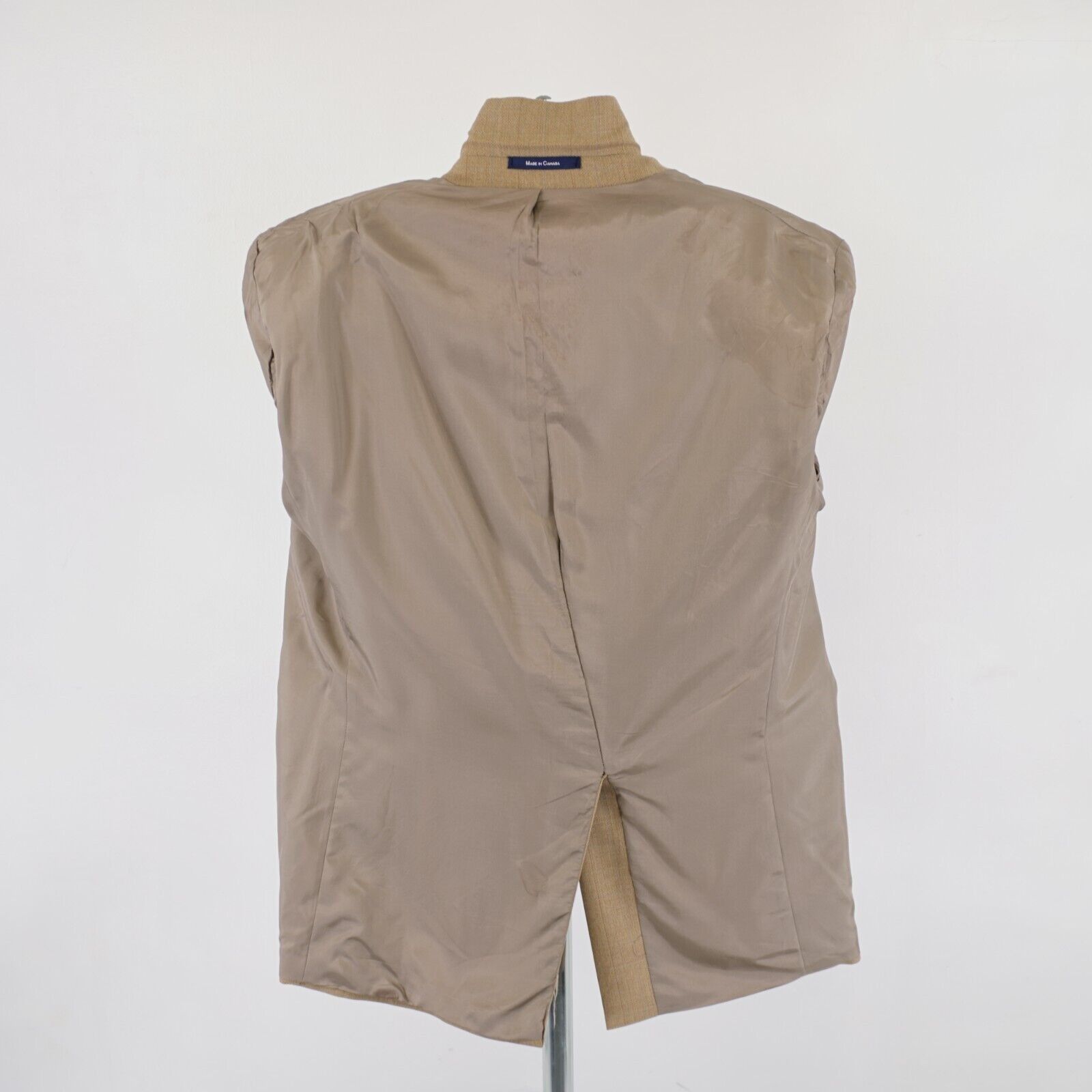 Chaps Ralph Lauren Chaps Ralph Lauren Tweed Wool Tan Herringbone Blue Windowpan Size 42R - 14 Thumbnail