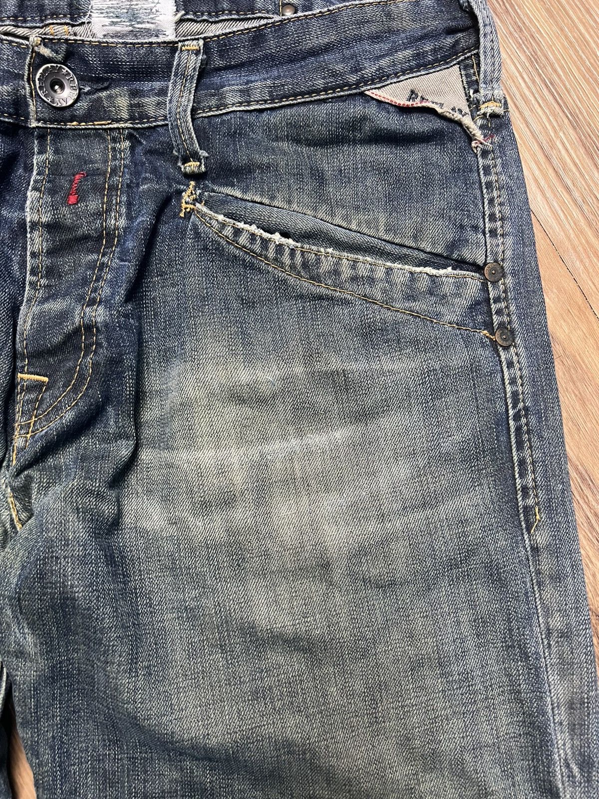 Replay VINTAGE Replay Blue Jeans Distressed Denim Straight Leg (45) Size US 34 / EU 50 - 4 Thumbnail